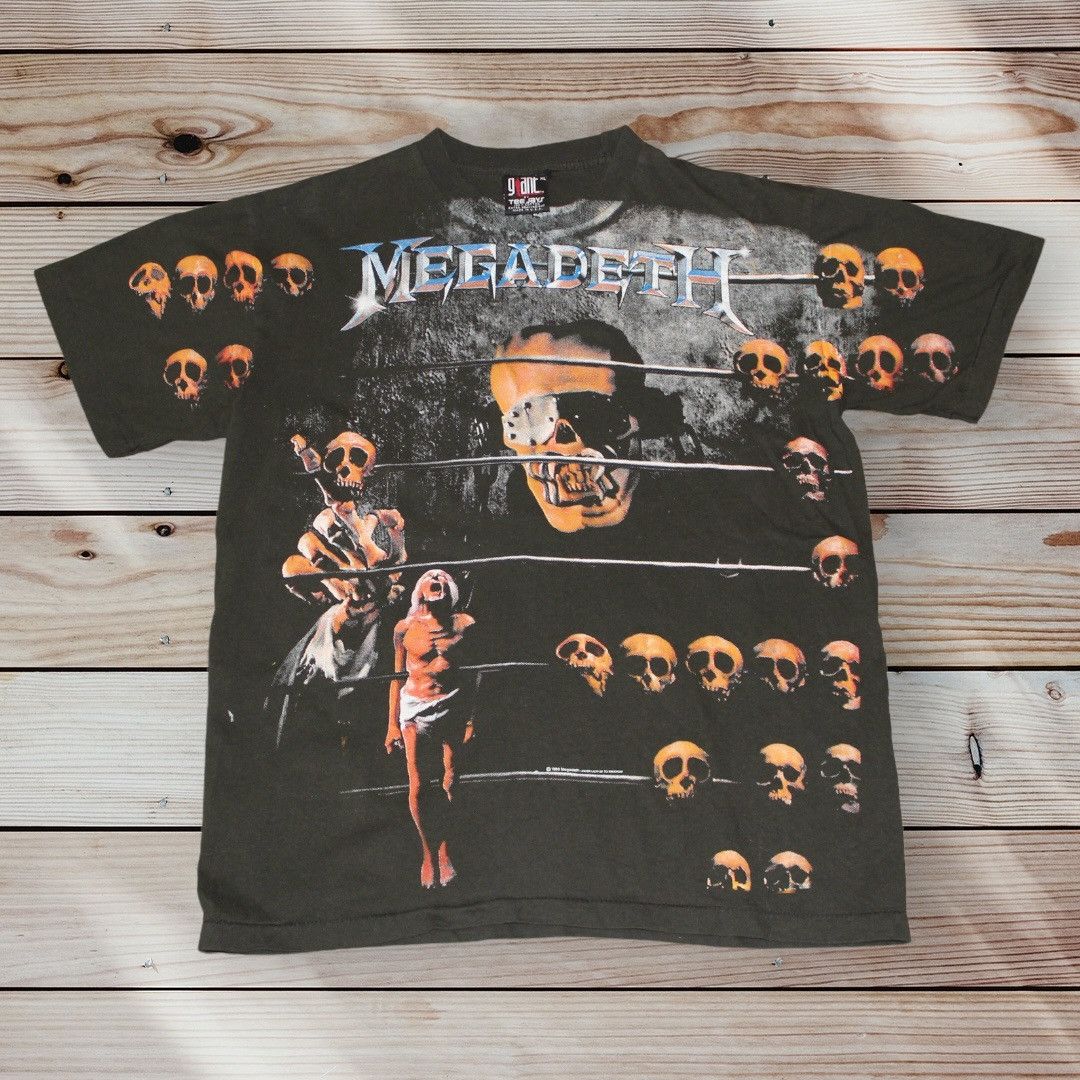 Vintage Megadeth Countdown to Extinction All Over Reprint Shirt Size US XL / EU 56 / 4 - 1 Thumbnail