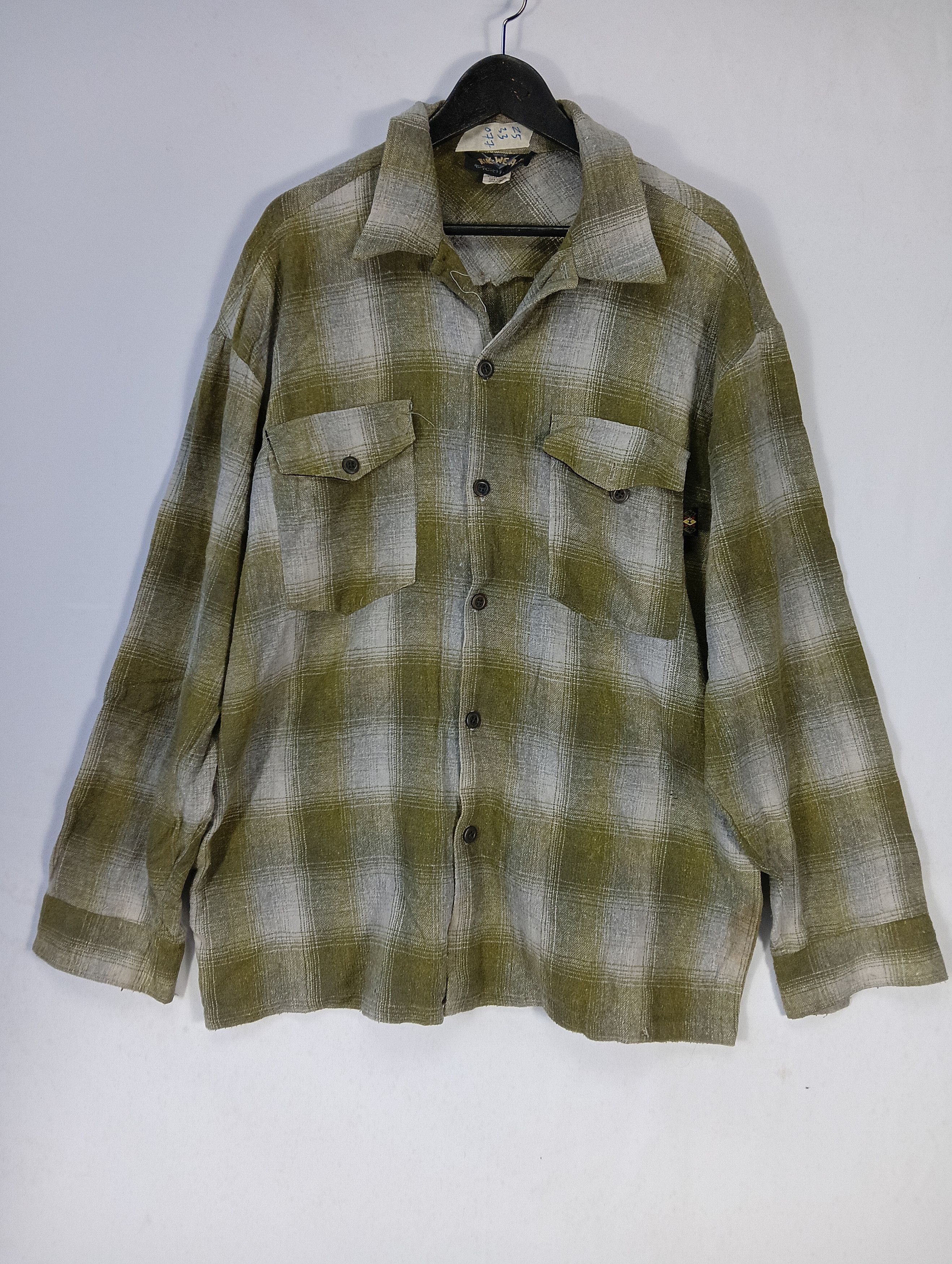 Vintage vintage wool kik wear button up rare TEE Size US XXL / EU 58 / 5 - 1 Thumbnail