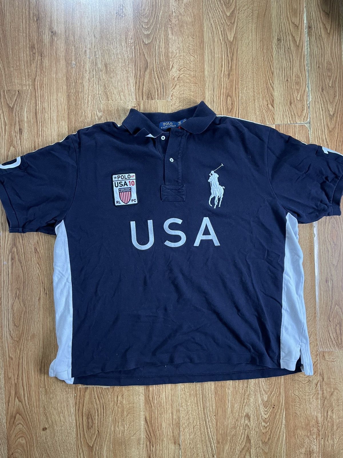 Vintage Polo Ralph Lauren USA Polo Shirt Size L