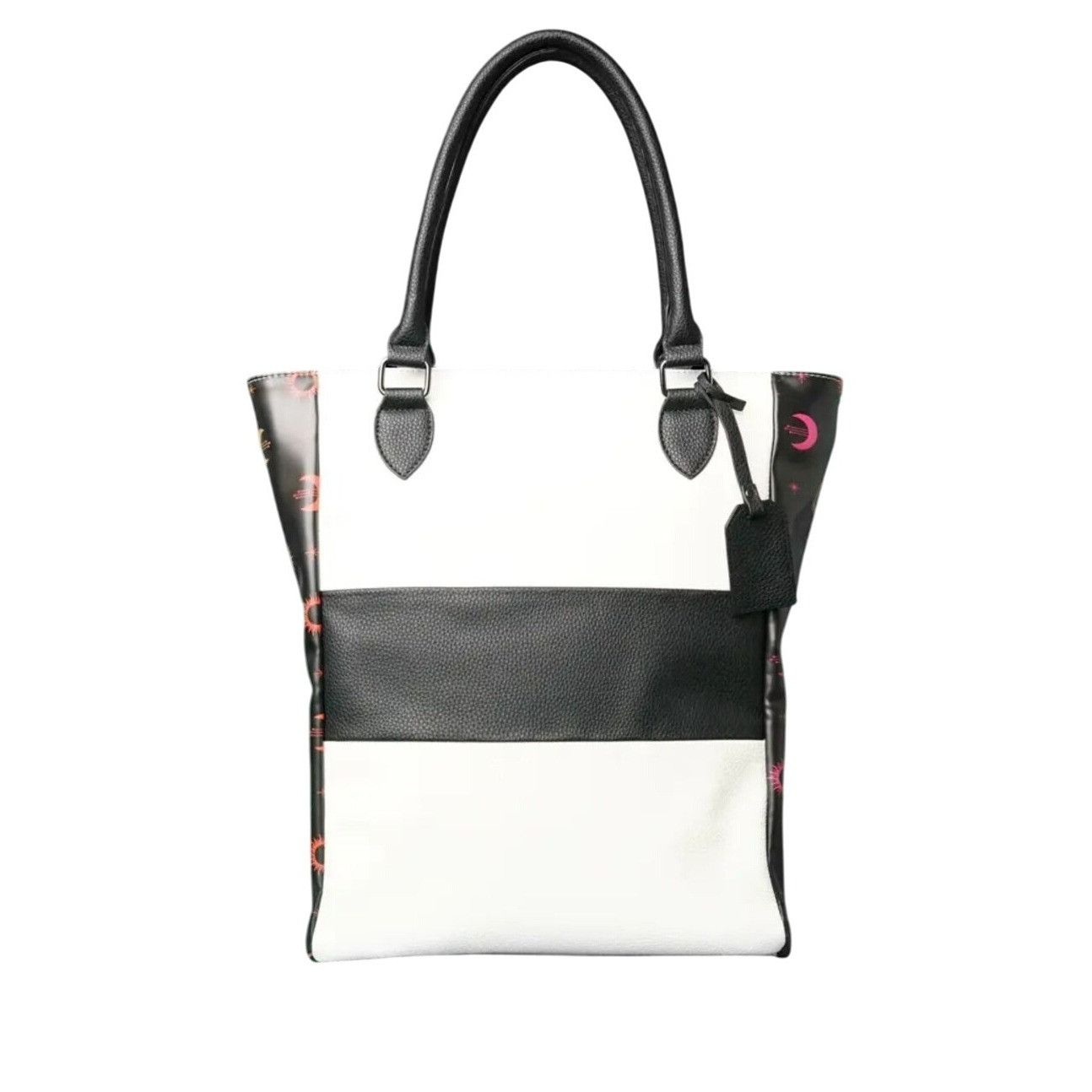 Other Colorblock Tote Bag With Sun & Moon Print Size ONE SIZE - 3 Thumbnail