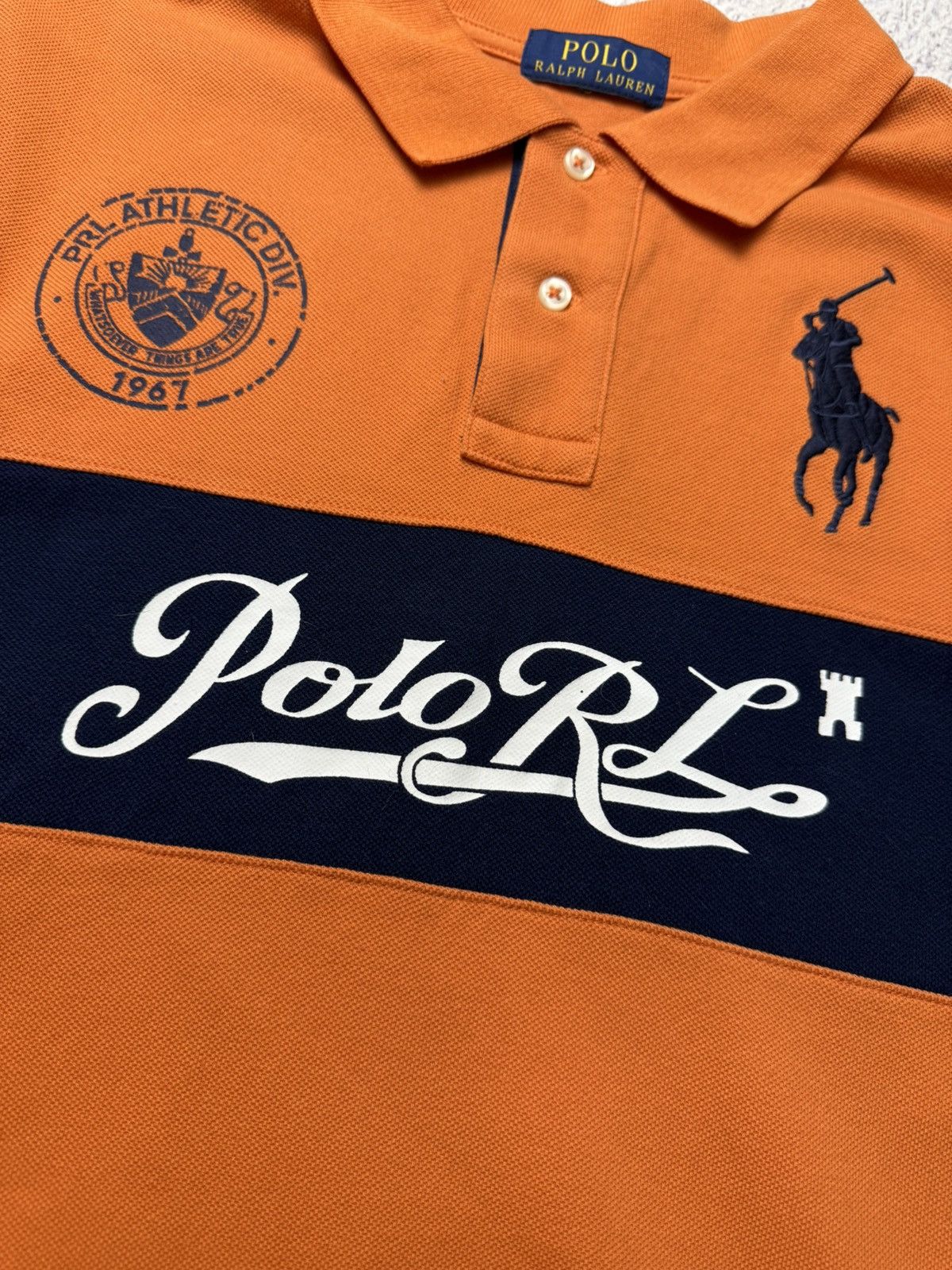 Polo Ralph Lauren Mens Vintage Polo Ralph Lauren Polos 67 Y2K Rugby T-shirt Size US M / EU 48-50 / 2 - 9 Thumbnail
