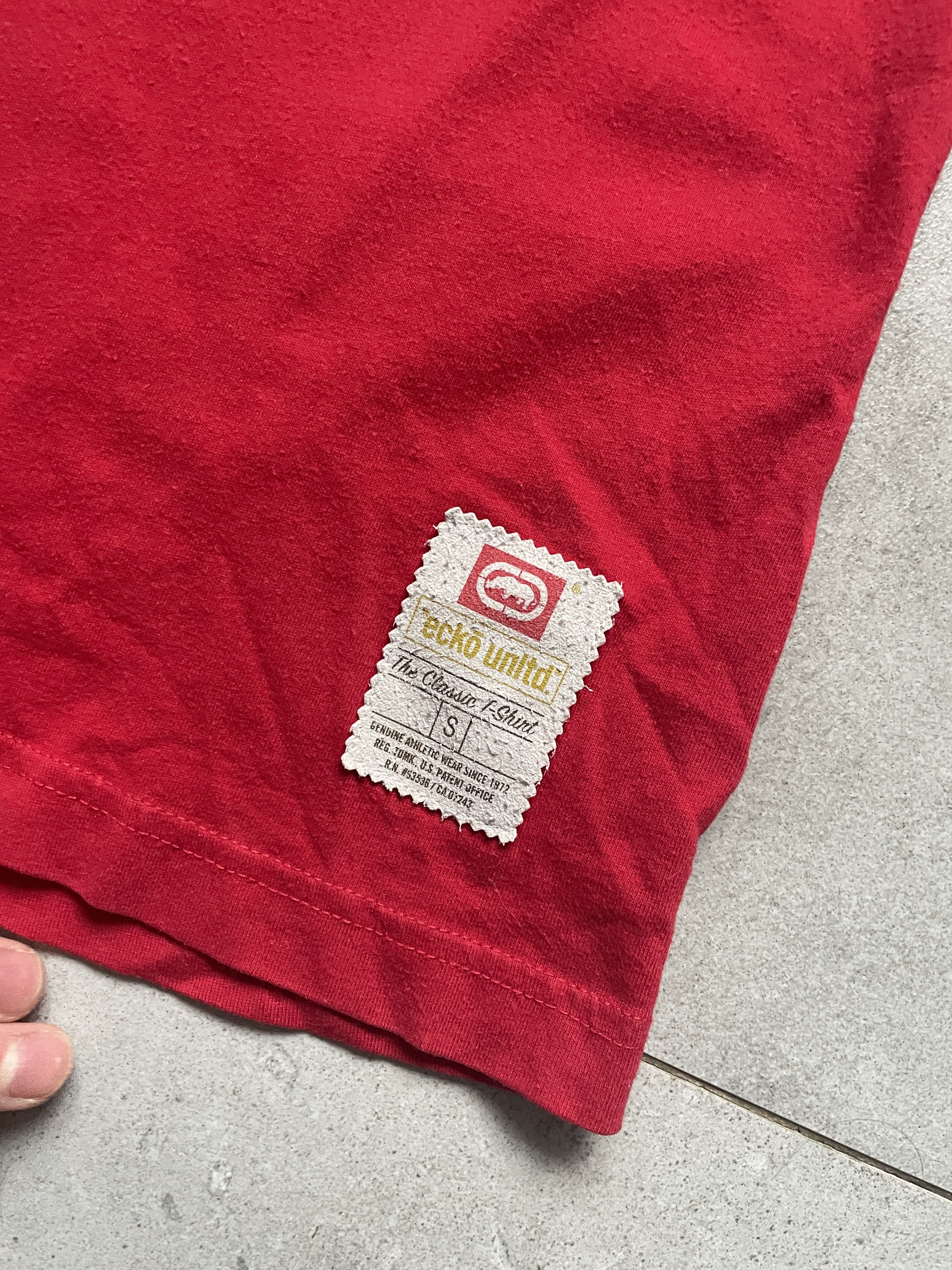 Ecko Unltd. Y2K ECKO UNLTMD UNLIMITED RED LOGO TSHIRT Size US S / EU 44-46 / 1 - 6 Thumbnail