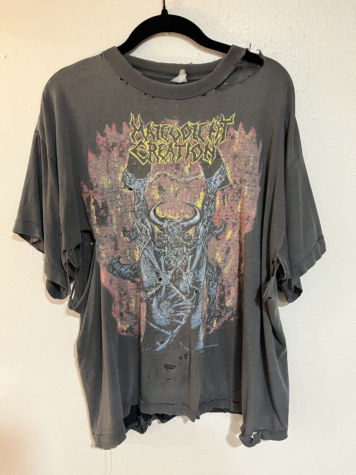 Vintage 1991’ Malevolent Creation Vintage Rock Tee Size US M / EU 48-50 / 2 - 1 Thumbnail