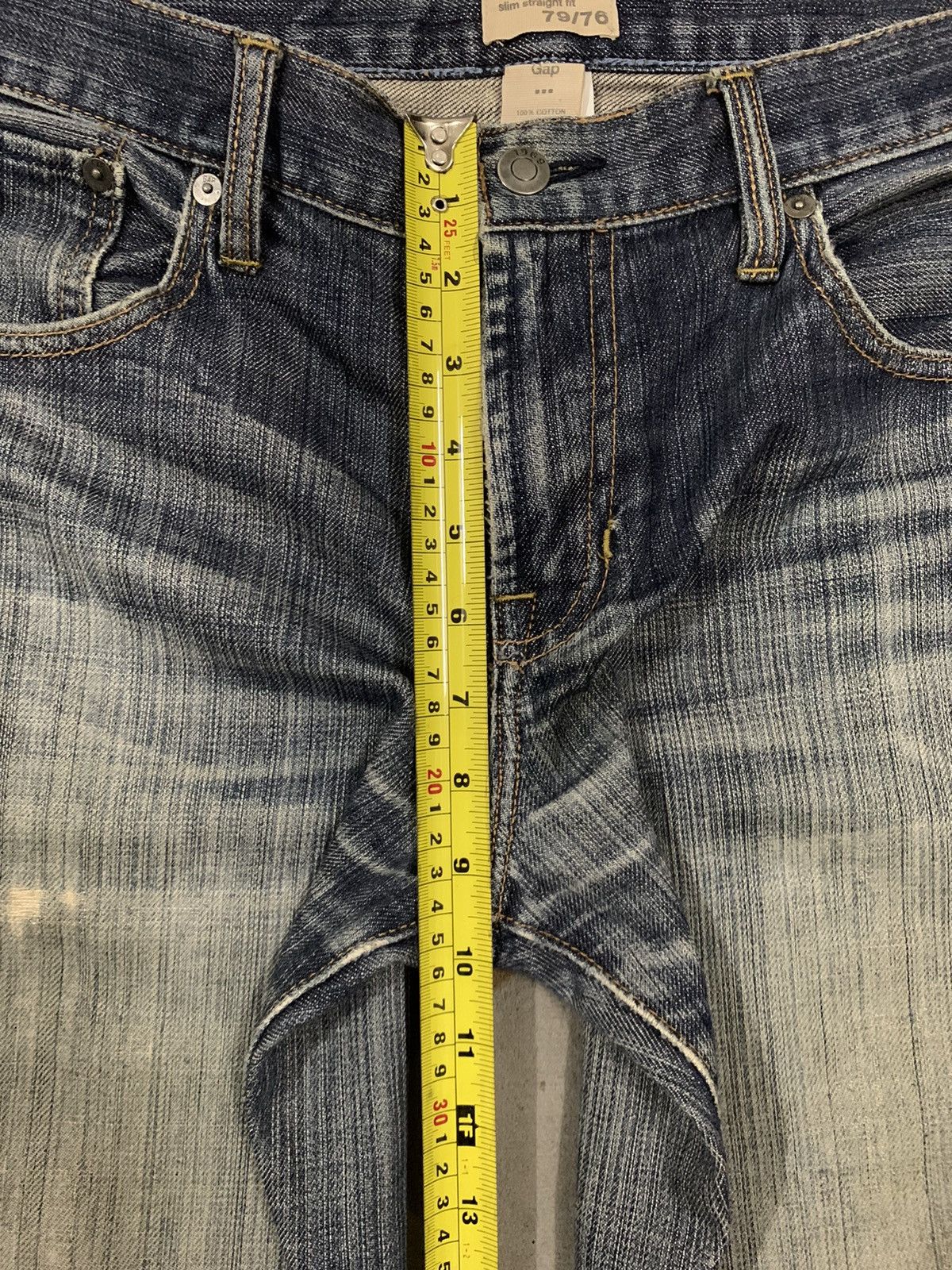 Gap × Yeezy Vintage Gap 1969 Faded Straight Leg Distressed Grunge Jeans Size US 32 / EU 48 - 17 Thumbnail