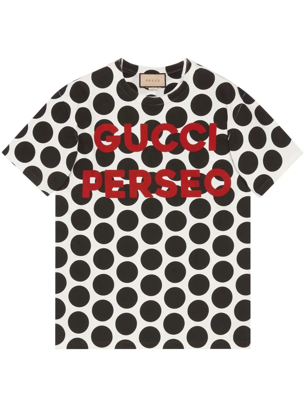 Gucci o1mt1gz0525 Perseo Polka Dot Print T-Shirt in White/Black Size US L / EU 52-54 / 3 - 1 Preview