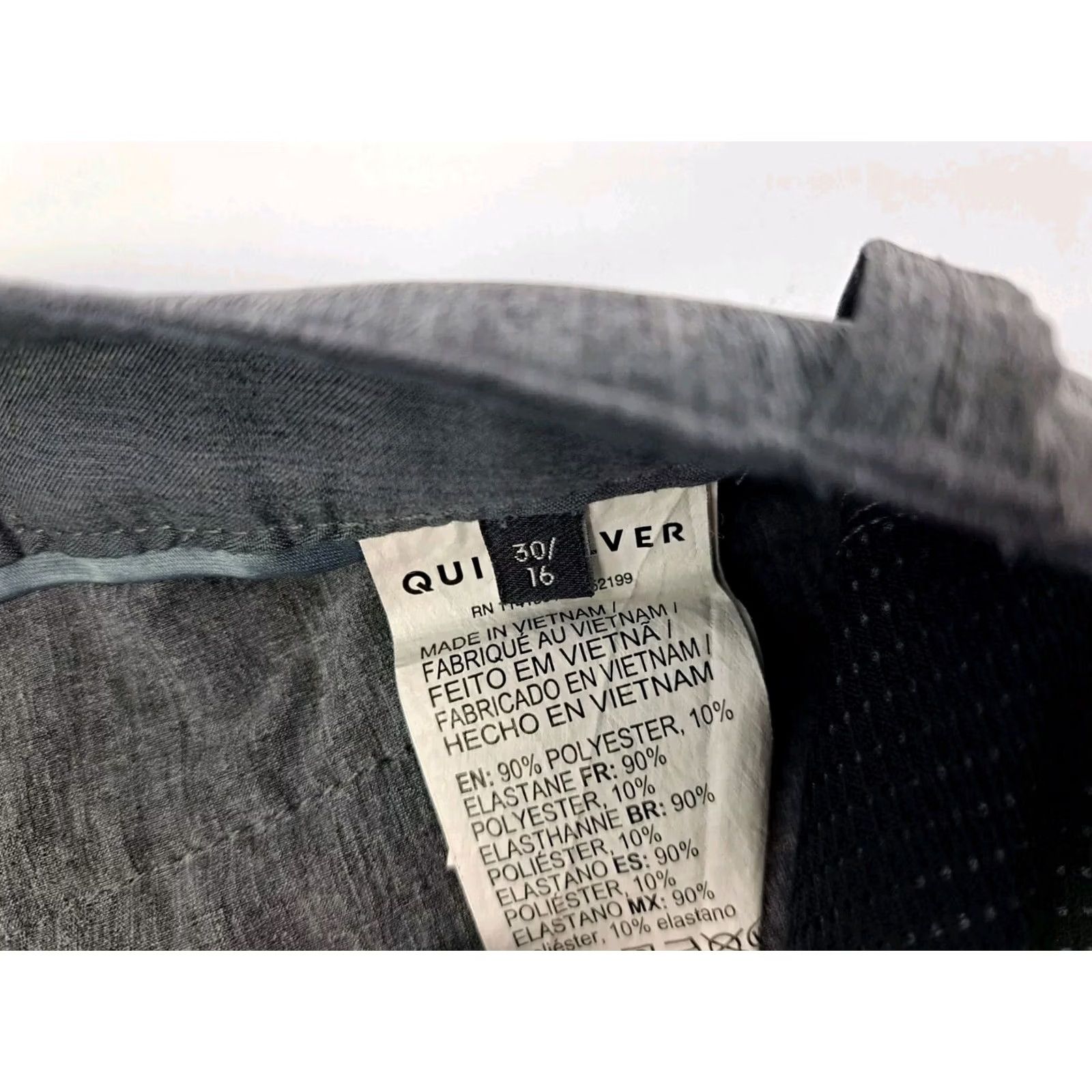 Quiksilver Quiksilver Board Shorts Mens Dark Grey 30 Regular Quick Dry Stretch Pockets Amphibian Dry Flight Size US 30 / EU 46 - 7 Thumbnail