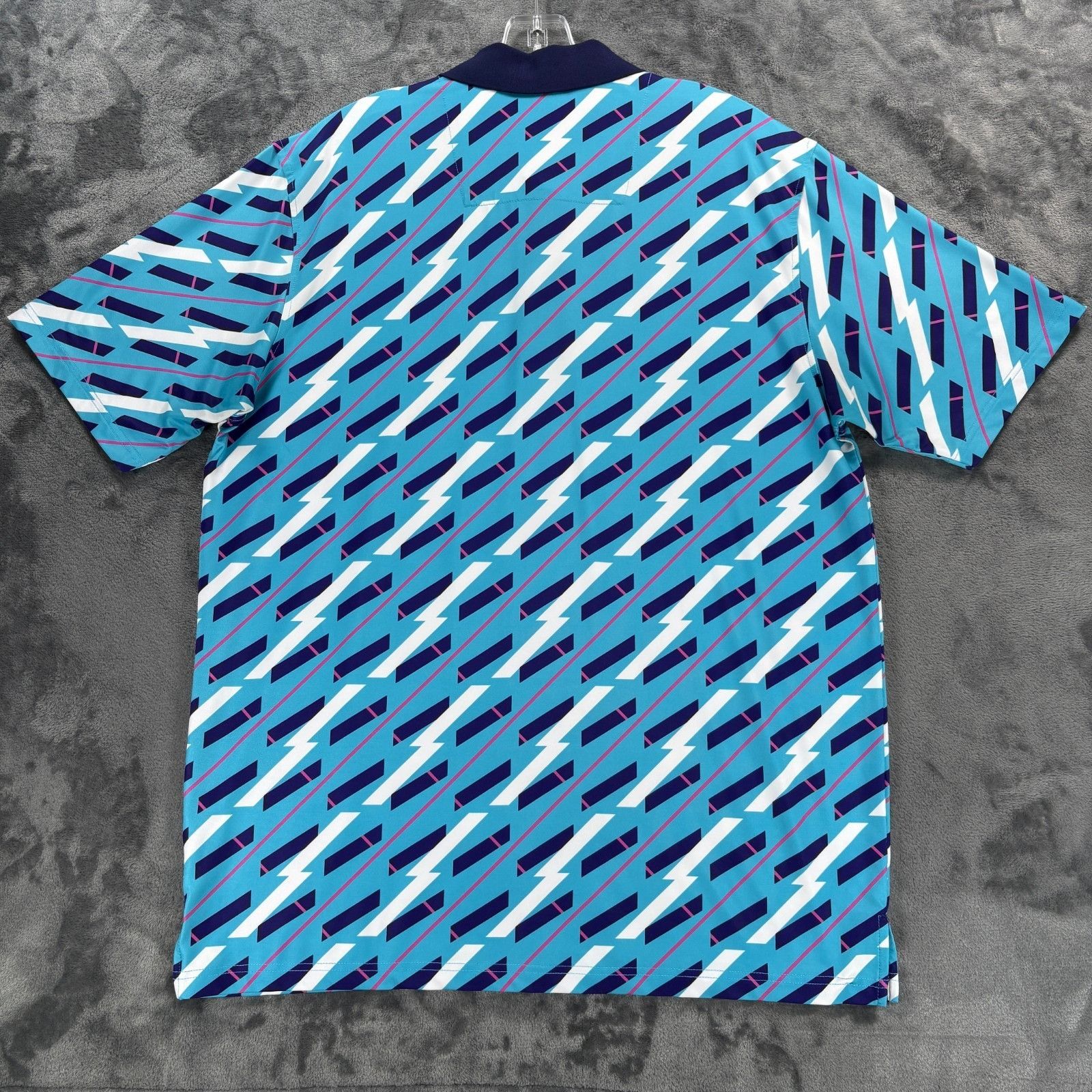 Other Roadies Polo Shirts Lot of 2 Men M Retro 80s 90s Print Golf Size US M / EU 48-50 / 2 - 5 Thumbnail