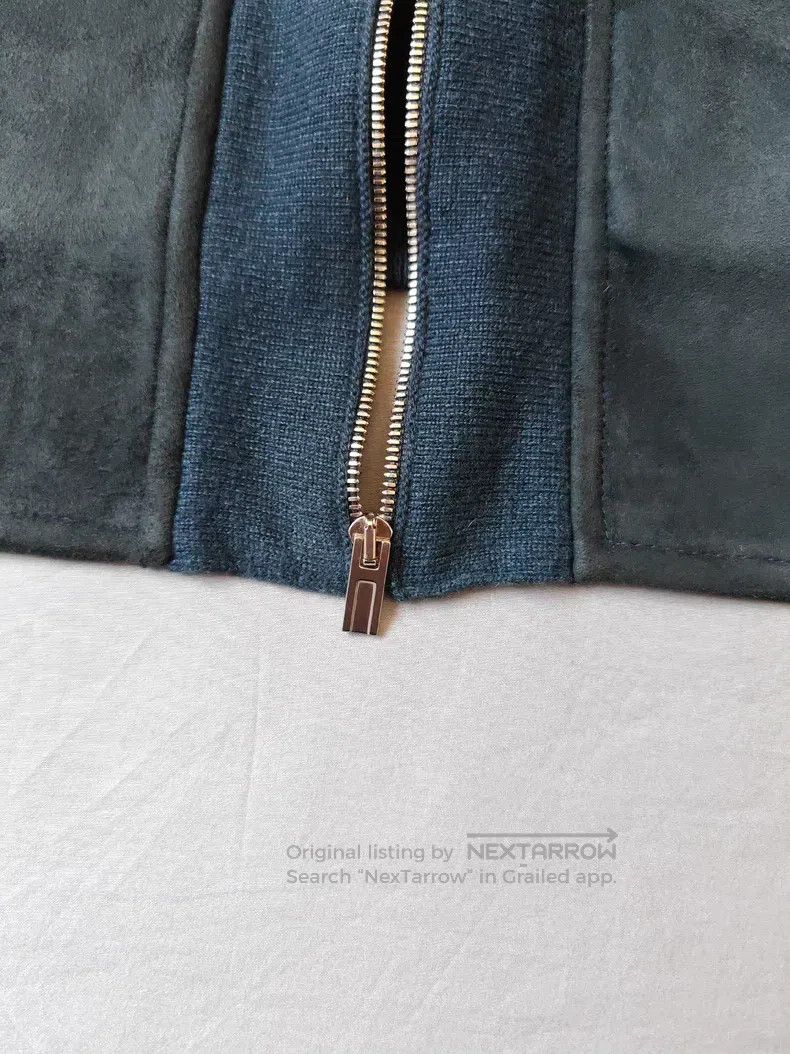 Hermes Hermes Goat cashmere and suede open-front zipper jacket, b Size US M / EU 48-50 / 2 - 7 Thumbnail