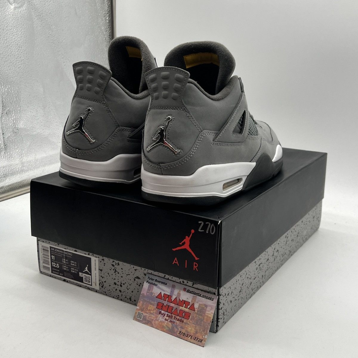 Jordan Brand Air Jordan 4 cool grey Size US 11 / EU 44 - 5 Thumbnail