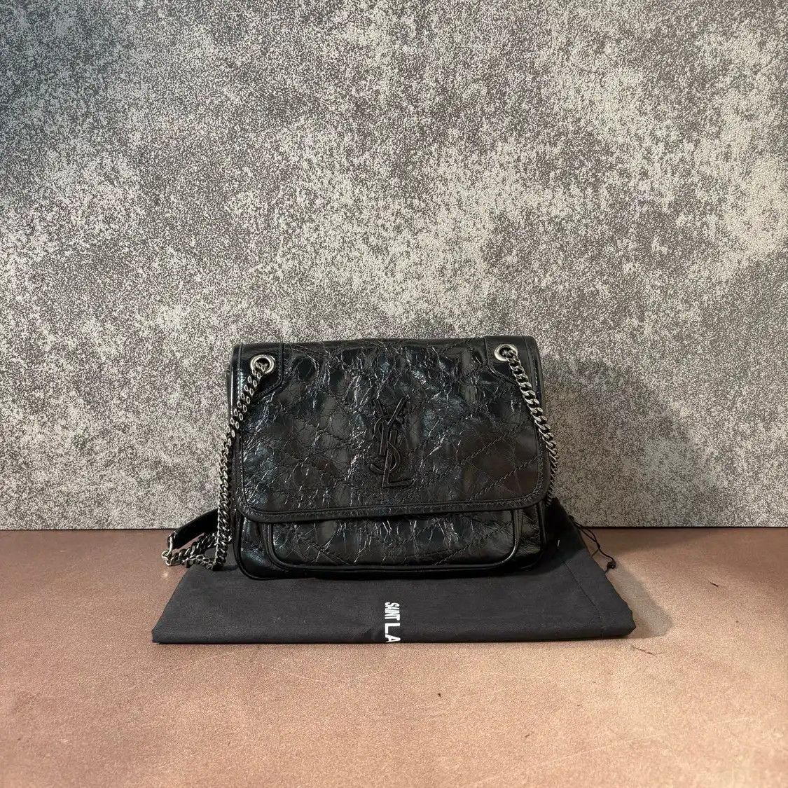 Saint Laurent Paris Saint Laurent Paris YSL NIKI Small black cowhide leather quilted Vcrossbody bag Size ONE SIZE - 1 Thumbnail