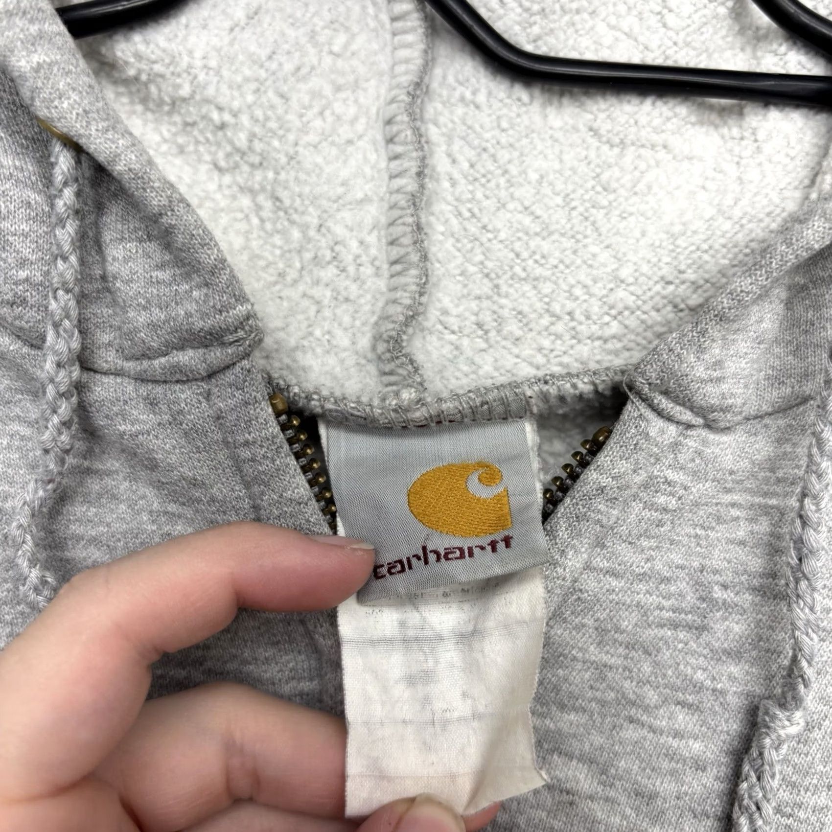 Carhartt Carhartt Hoodie Mens Medium Gray Full Zip Up Workwear Lightweight Jacket Fleece Size US M / EU 48-50 / 2 - 4 Thumbnail