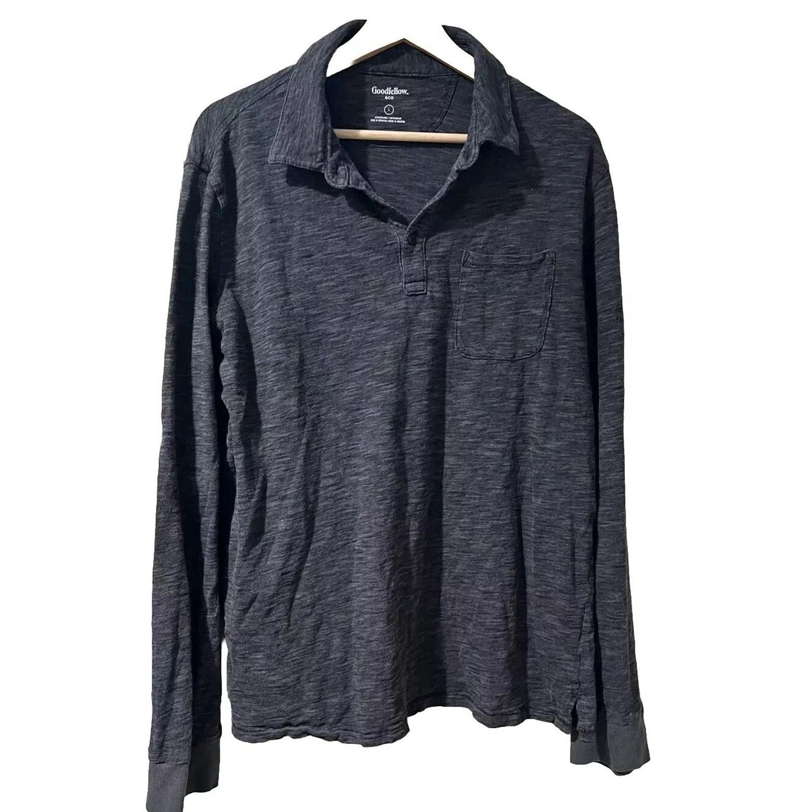 Coca Cola Goodfellow & Co. Mens Polo Long-sleeve Shirt Size L A002012 Size US L / EU 52-54 / 3 - 1 Thumbnail