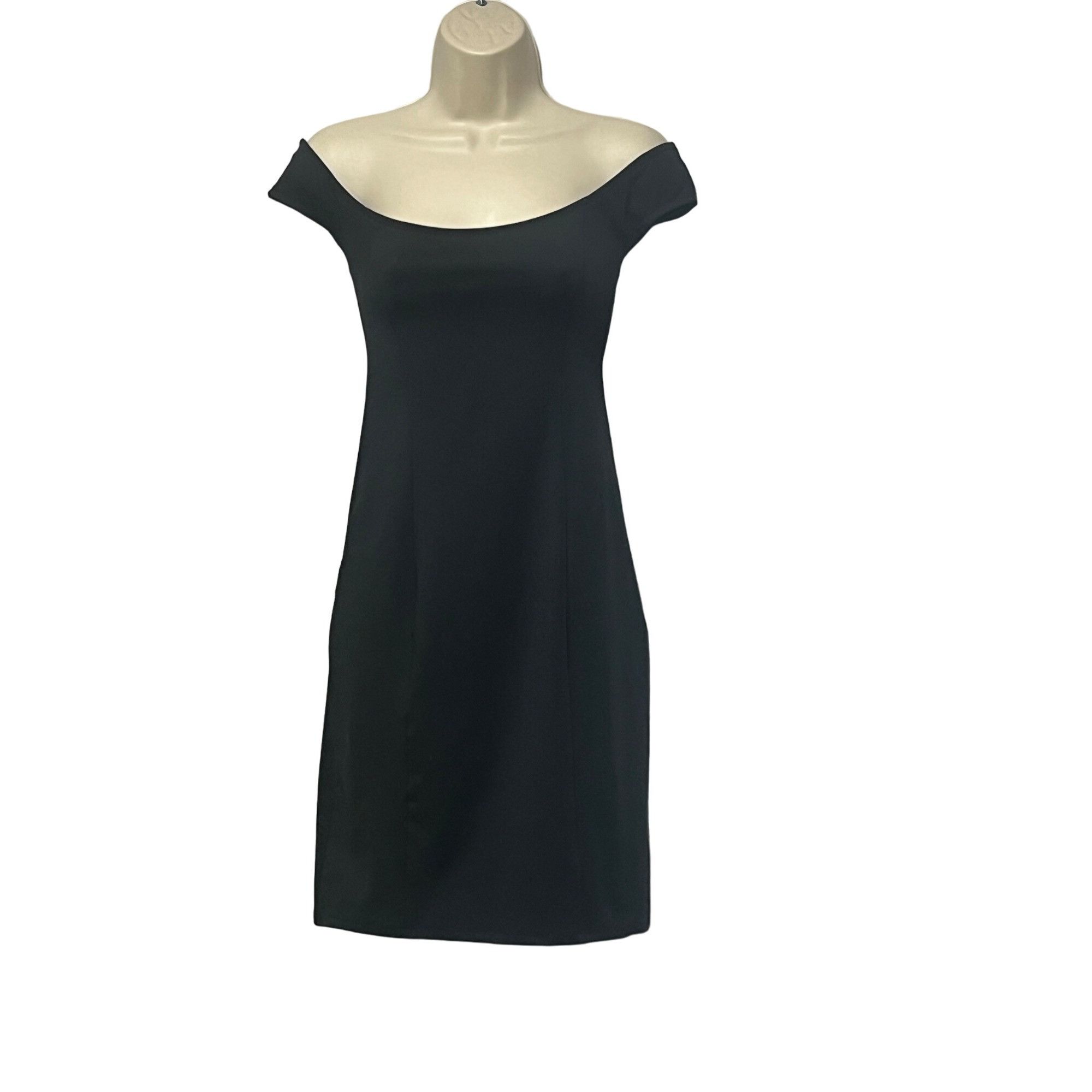 Other Open Edit Off the Shoulder Sheath Dress, Black, XXS Size XXS / US 00 / IT 34 - 9 Thumbnail