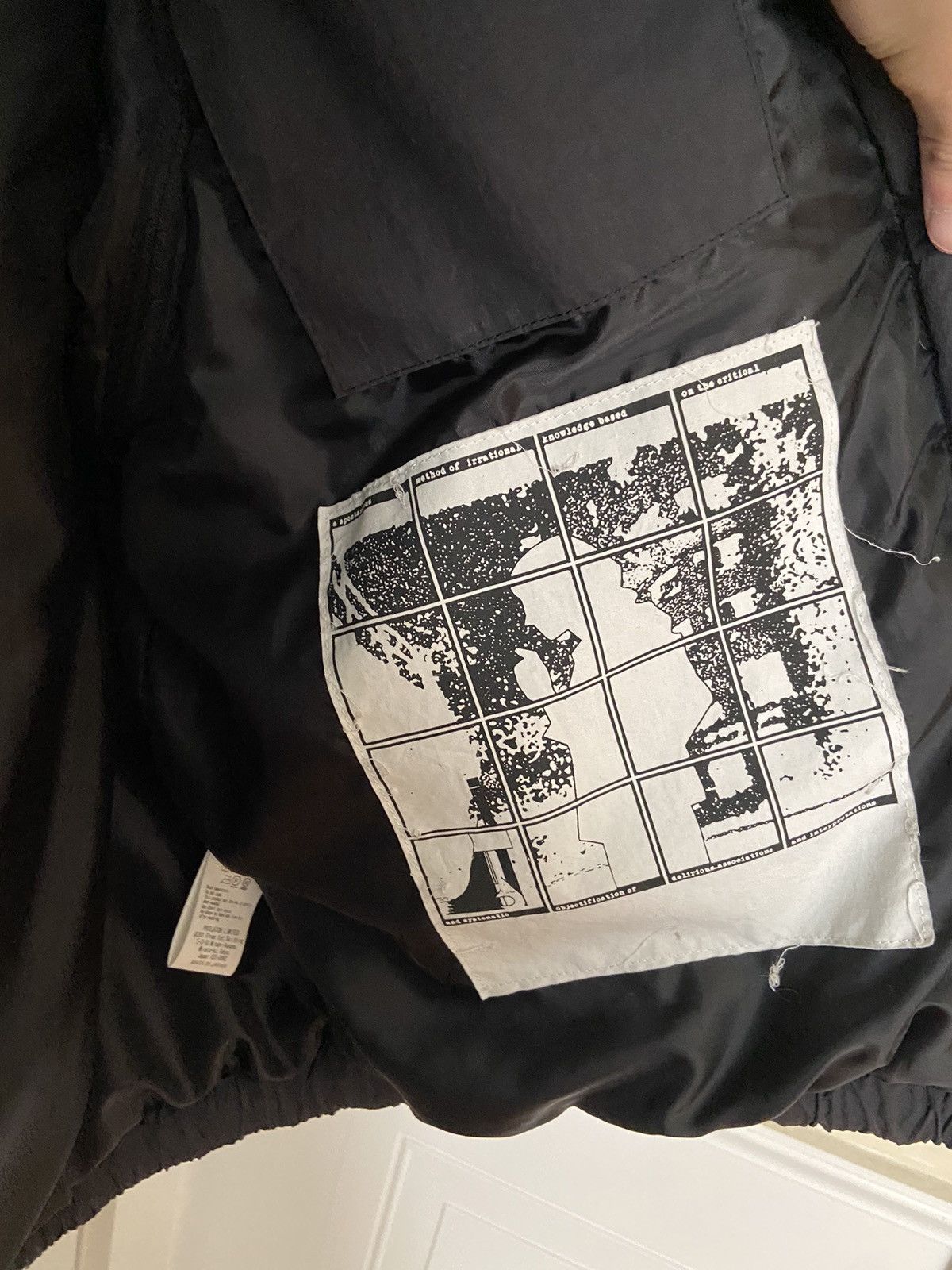 Cav Empt detach sleeve bomber jacket- black