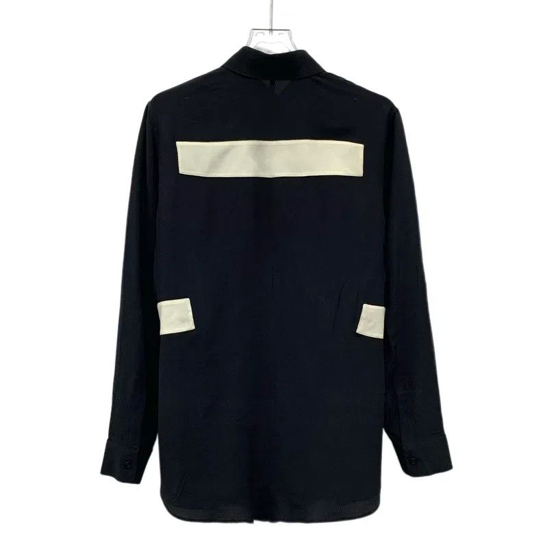 Givenchy Givenchy Black and White Colorblock Silk Revere Collar Lon Size XS / US 0-2 / IT 36-38 - 2 Thumbnail