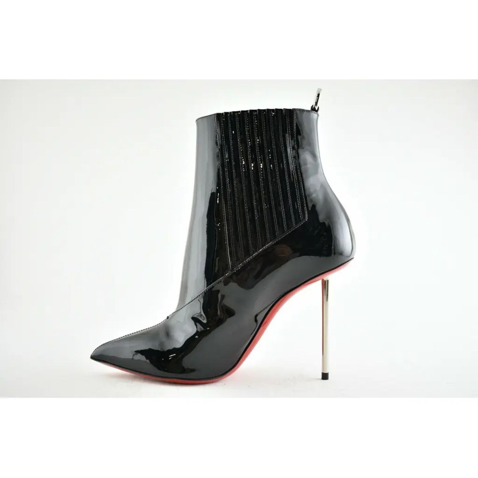 Christian Louboutin Christian Louboutin Epic Boot 100 Black Patent Stiletto Heel Size US 7.5 / IT 37.5 - 7 Thumbnail