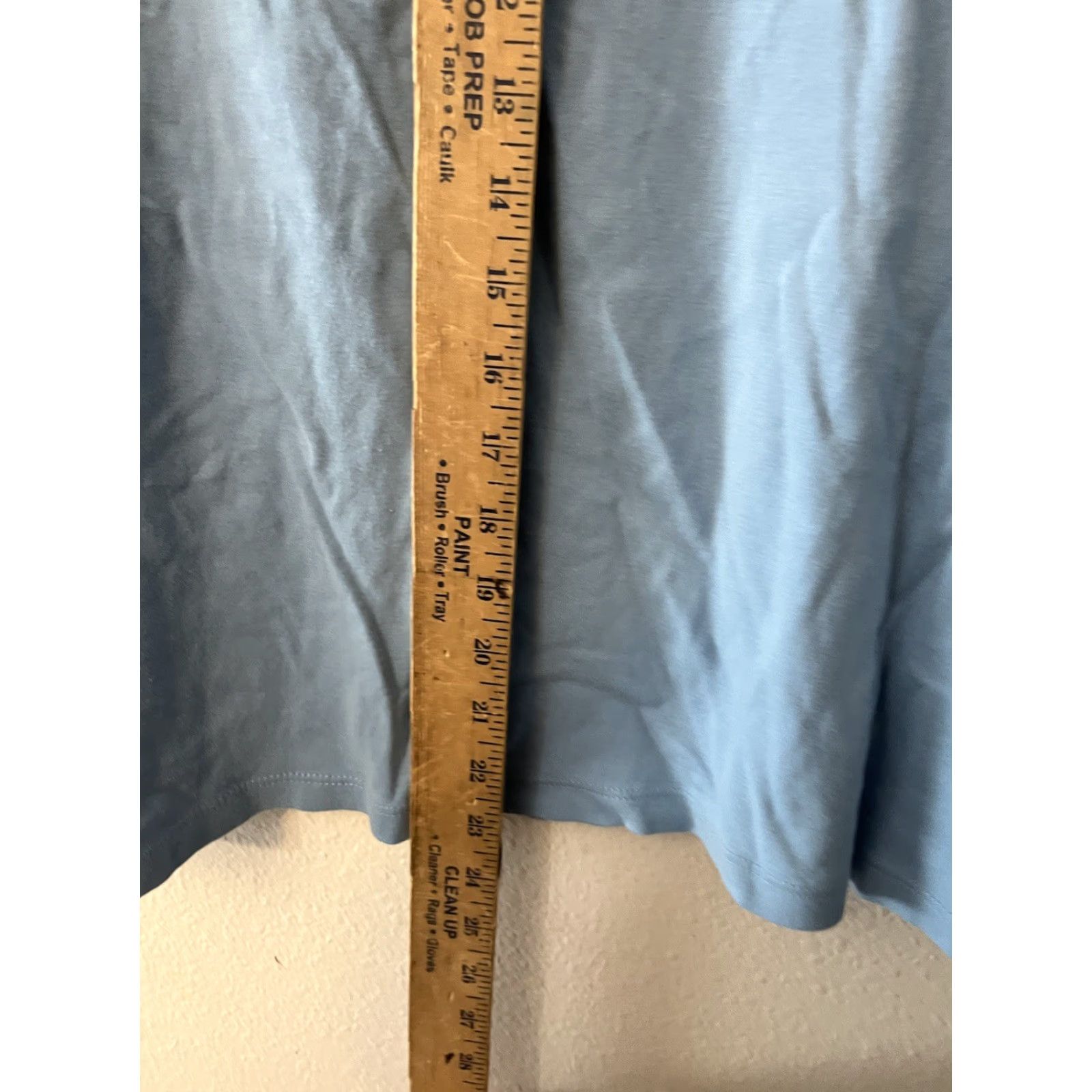 Vintage Chicos Sweater Womens 3 US Blue Solid Knit Short Sleeve Tee Size XS / US 0-2 / IT 36-38 - 4 Thumbnail