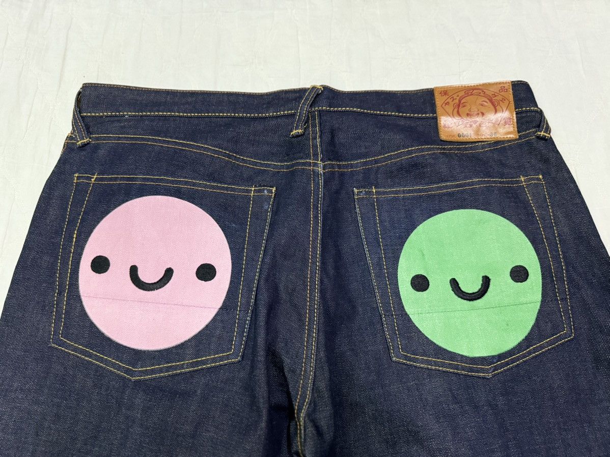 Evisu × Japanese Brand EVISU SMILEY DENIM MINT CONDITION Size US 37 - 4 Thumbnail