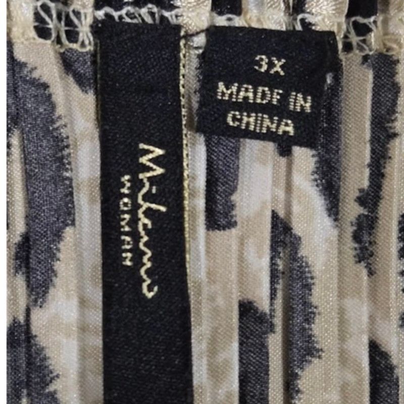 Other Milano Women’s 3X Animal Print Pleated Hem Sleeveless Top Size 3XL / US 20-22 - 9 Thumbnail