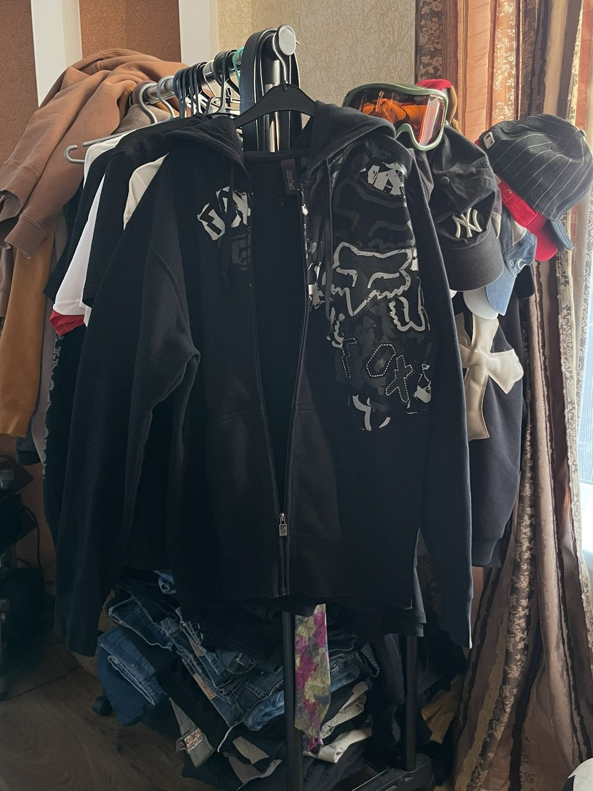 Fox Racing × Vintage Fox vintage racing big logo Y2K zip hoodie Size US L / EU 52-54 / 3 - 2 Thumbnail