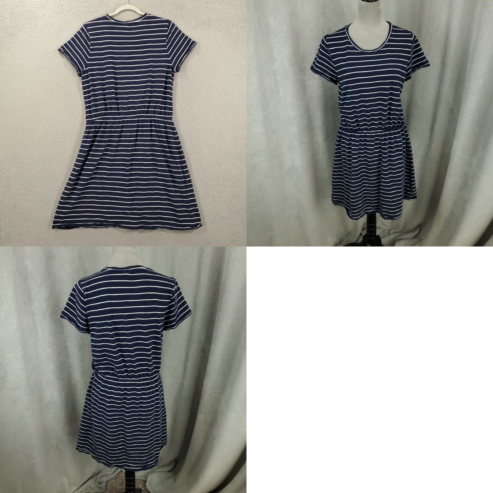 Old Navy Old Navy Women’s Dress Large Striped Stretch Classic Nautical Pullover Comfort Size L / US 10 / IT 46 - 8 Thumbnail