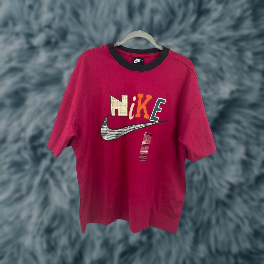 Nike Nike Sportswear T-Shirt Mens Size M Burgundy/Black CU3571-620 Size US M / EU 48-50 / 2 - 1 Thumbnail