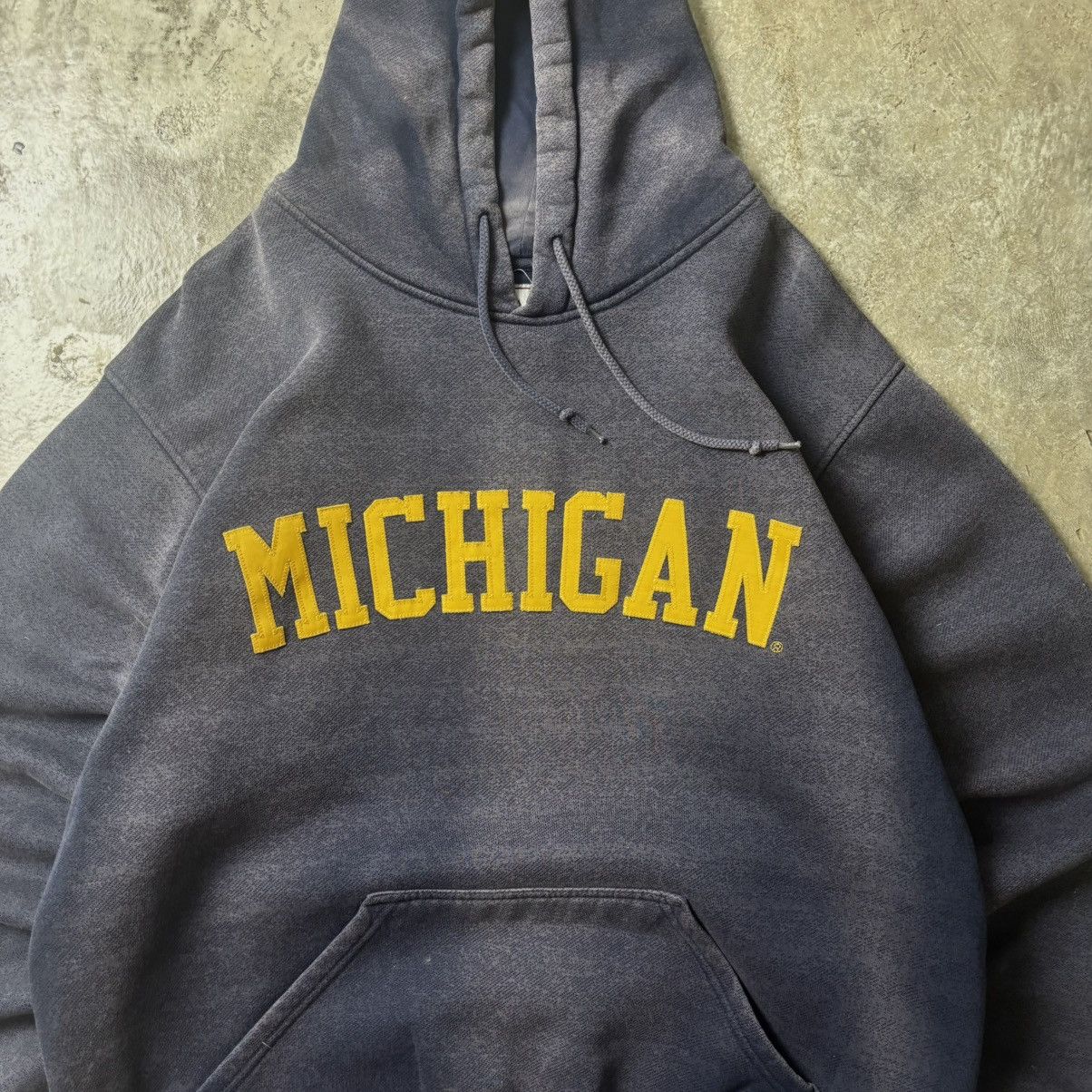 Vintage MICHIGAN FADED HOODIE Size US L / EU 52-54 / 3 - 2 Thumbnail