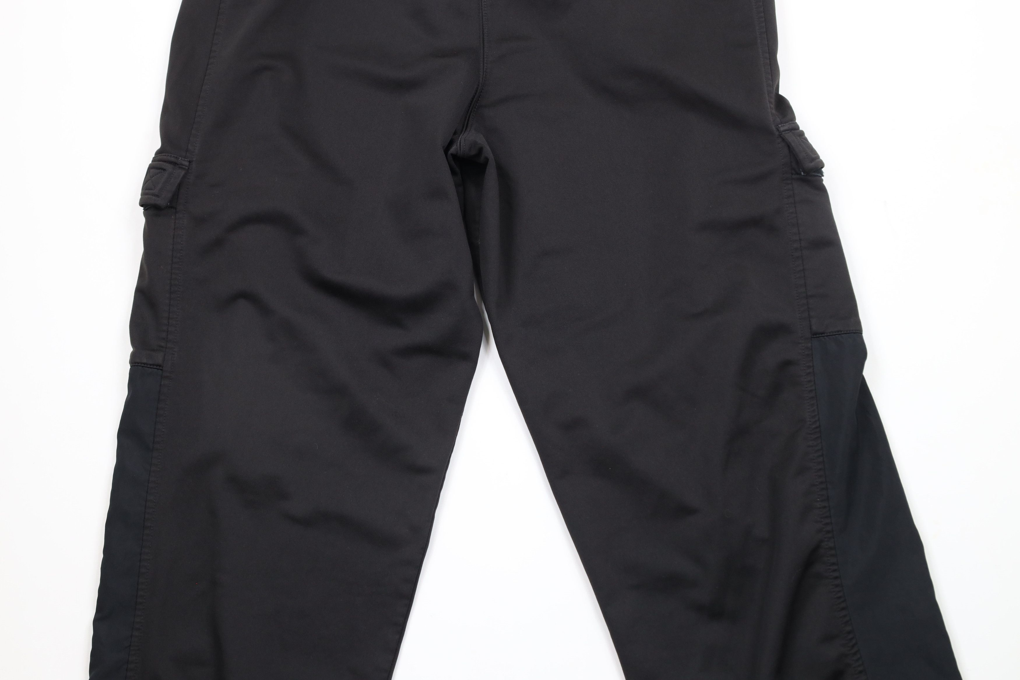 Adidas × Vintage Vintage 90s Adidas Spell Out Wide Leg Cargo Sweatpants Black Size US 38 / EU 54 - 11 Thumbnail