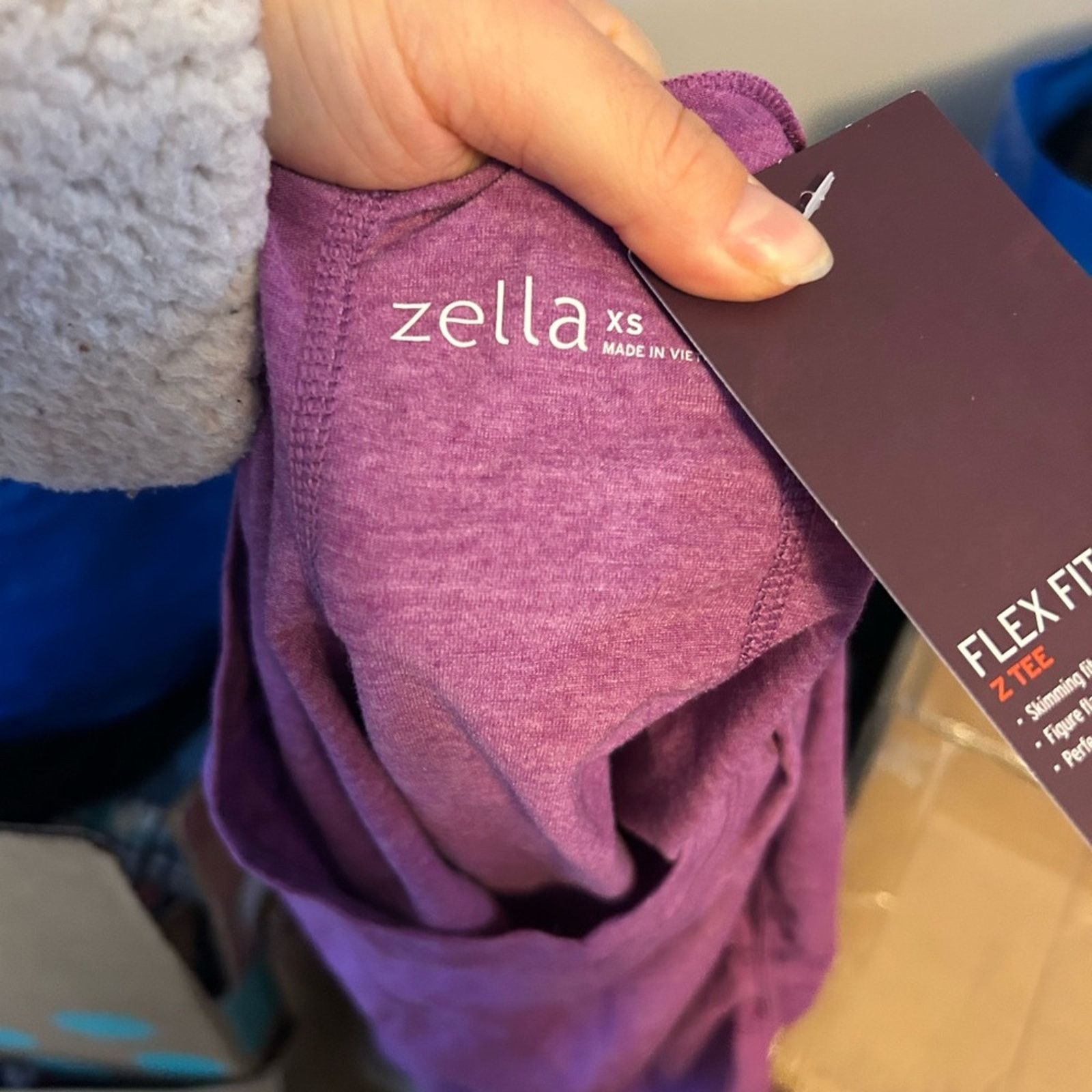 Other Nwt Zella Purple Ruched Active Tee Size XS / US 0-2 / IT 36-38 - 5 Thumbnail