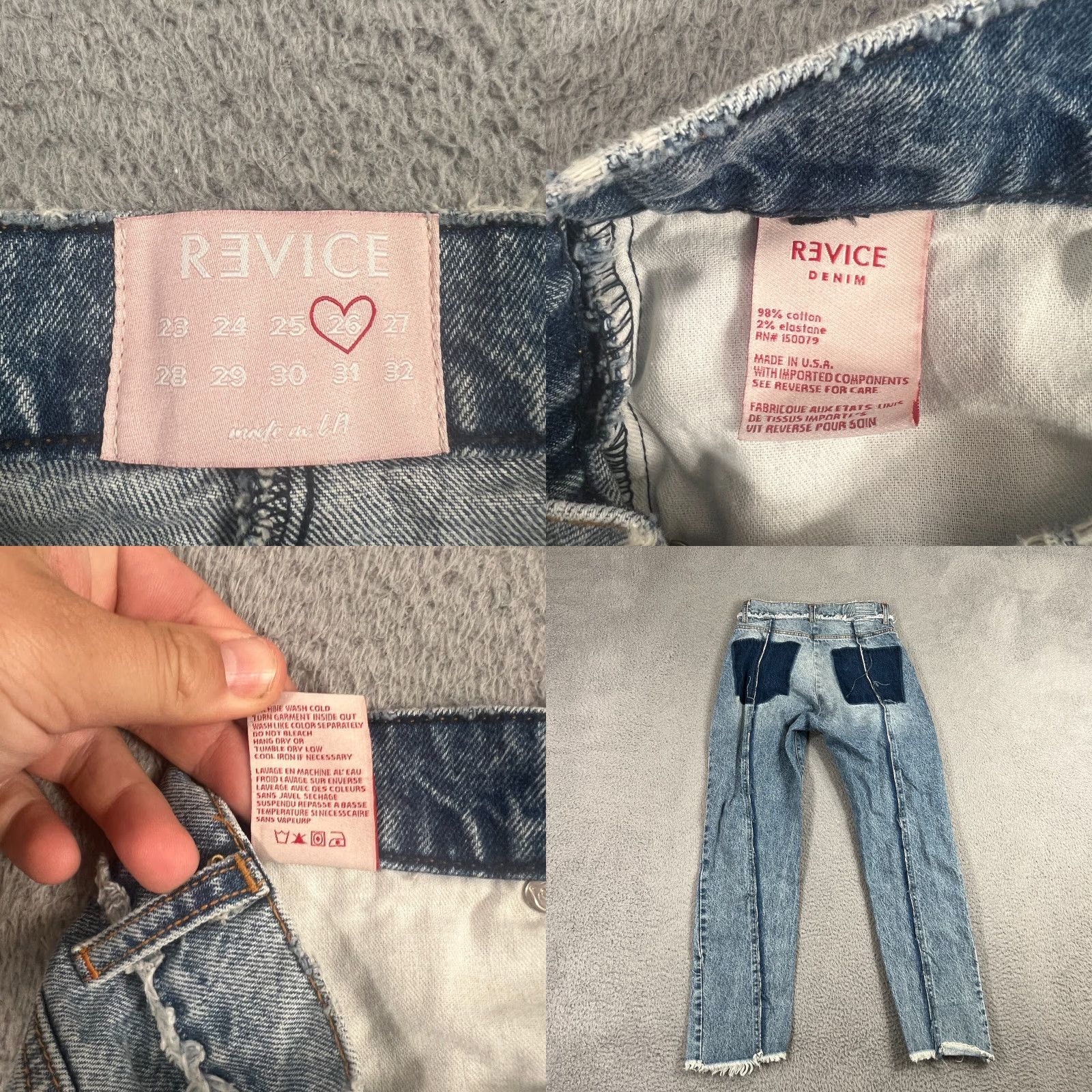 Vintage VINTAGE Style Acid Wash Mom Jeans Women's Size 26 Distressed Blue Denim Size 26" / US 2 / IT 38 - 8 Thumbnail