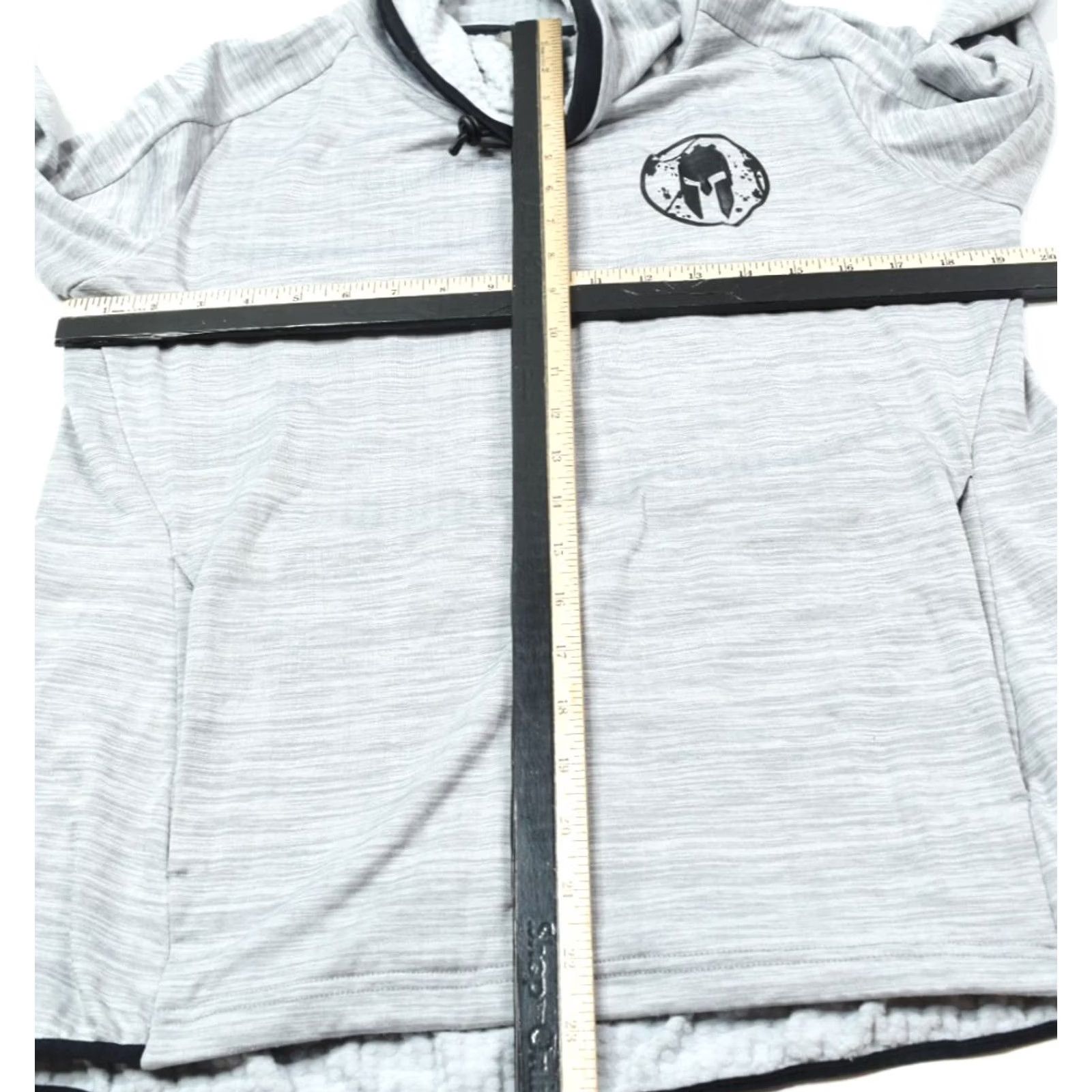 Vintage Craft Spartan Race Grid Fleece Athletic Top Mens L Gray Long Sleeve Mock Top Size US L / EU 52-54 / 3 - 7 Thumbnail