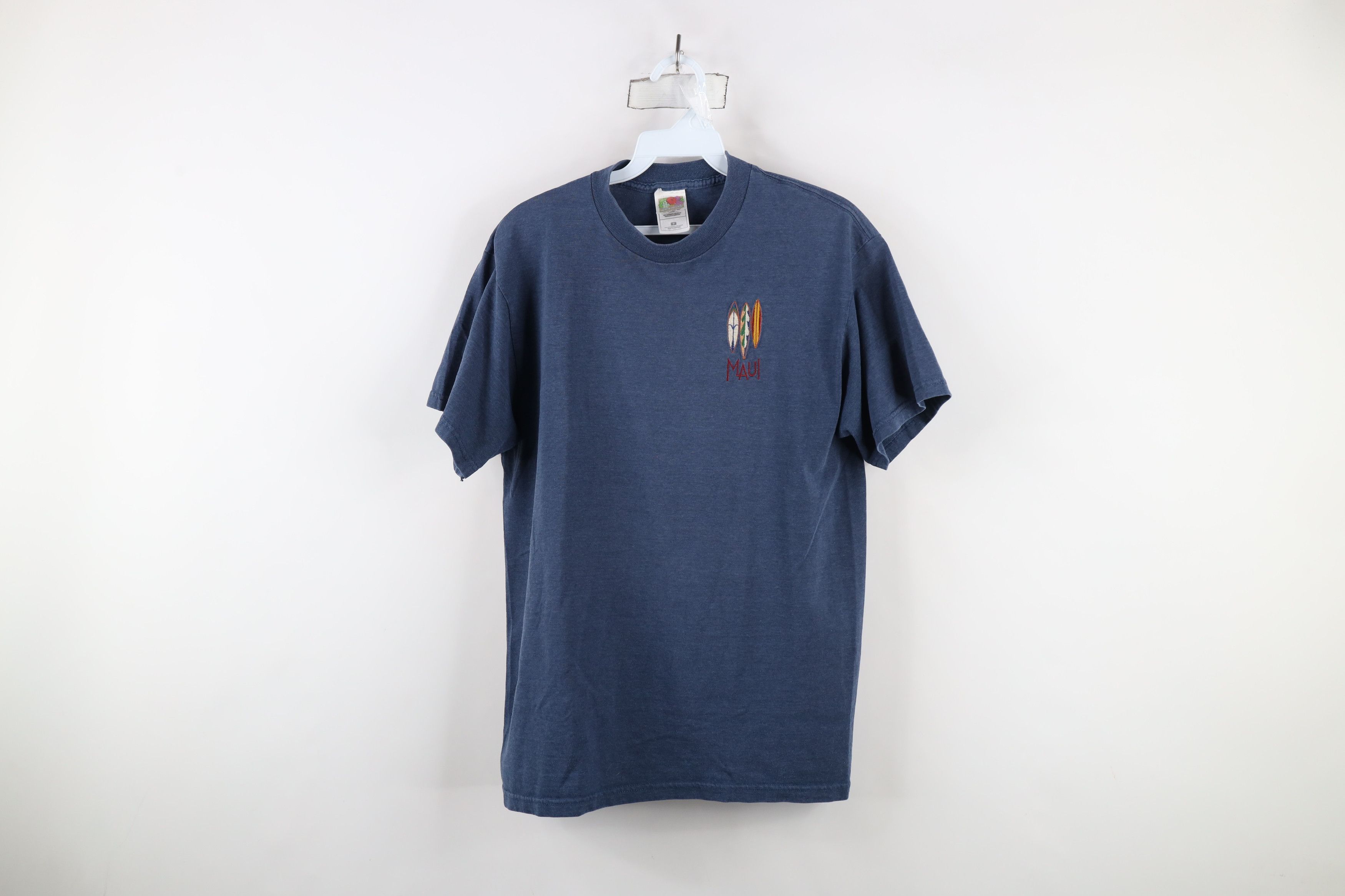 Vintage Vintage 90s Streetwear Maui Surfing Surfboard T-Shirt Size US M / EU 48-50 / 2 - 1 Thumbnail