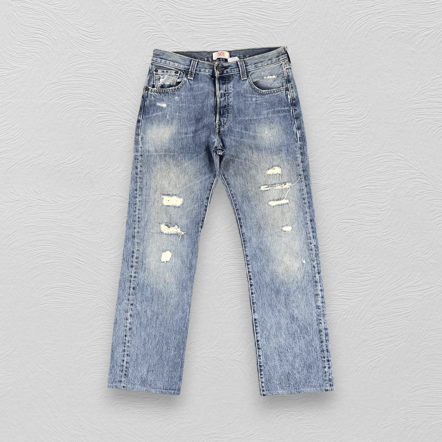 Levi's Vintage Levi's 501 Jeans Distressed Denim KJ503 Size US 30 / EU 46 - 1 Thumbnail