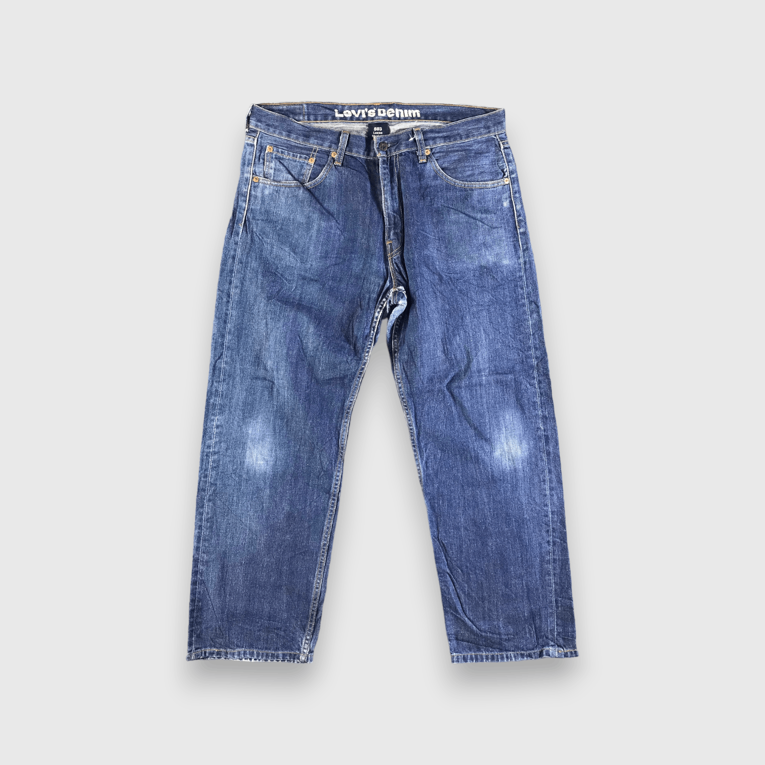 Levi's Vintage Blue Wash Levis 503 Jeans-J4067 Size US 37 - 1 Thumbnail