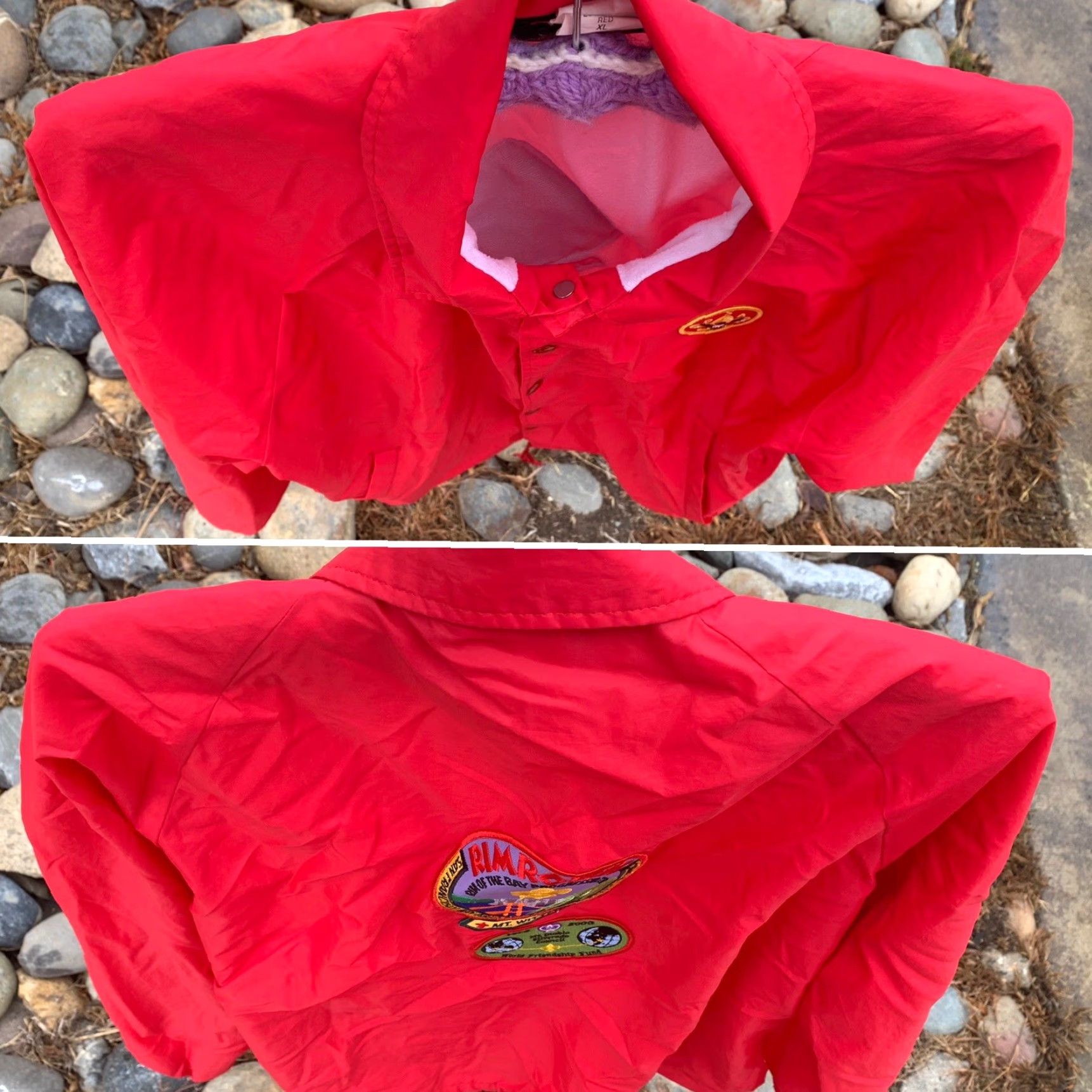 Area VINTAGE Boy Scouts Windbreaker Jacket Rimrovers San Francisco Bay Area BSA XL Jacket Size US XL / EU 56 / 4 - 4 Thumbnail
