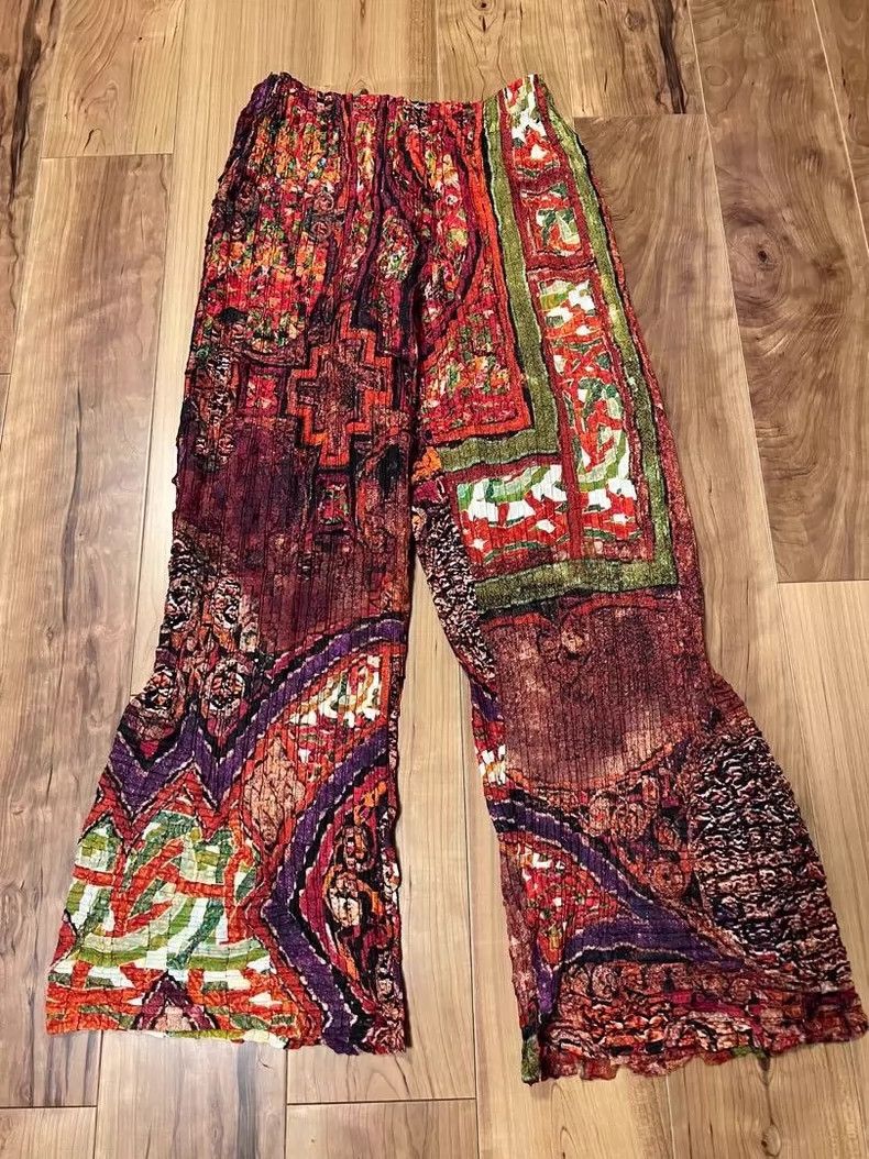 Issey Miyake Ethnic Print Casual Pants - dmc