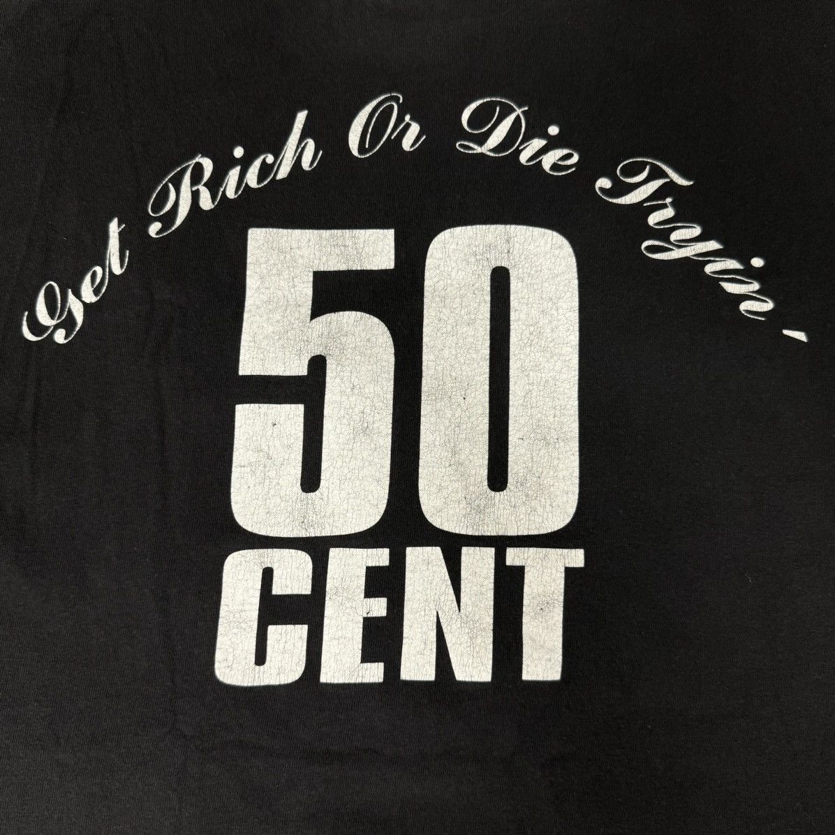 50 Cent × Rap Tees × Vintage VINTAGE 50 CENT G-UNIT NO MERCY NO FEAR RAP TEE BLACK Size US L / EU 52-54 / 3 - 5 Thumbnail