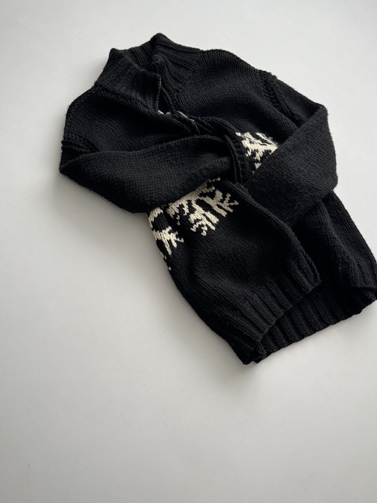 Maharishi Vintage 2000s Maharishi Heavy Knit Wool Cardigan Size US M / EU 48-50 / 2 - 8 Thumbnail