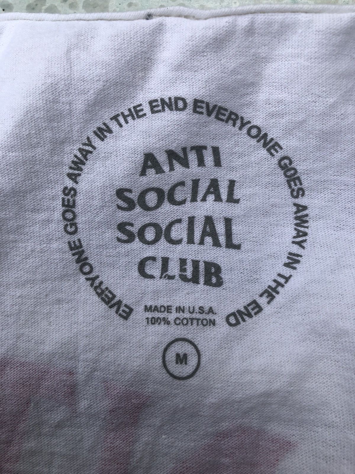 Anti Social Social Club ASSC Anti Social Social Club Tshirt Size US M / EU 48-50 / 2 - 3 Thumbnail