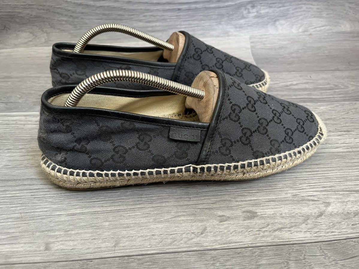 Gucci Gucci espadrille gg monogram slip ons sz 40 Size US 7 / EU 40 - 7 Thumbnail