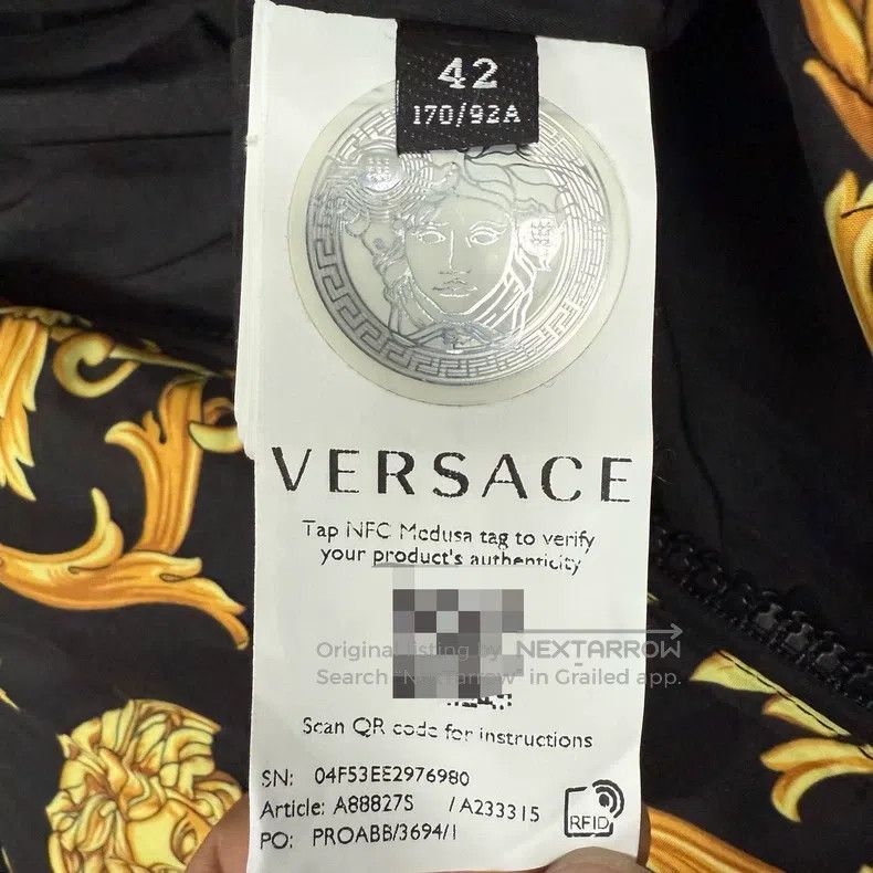 Versace Versace Baroque full print waist down jacket Size L / US 10 / IT 46 - 8 Thumbnail