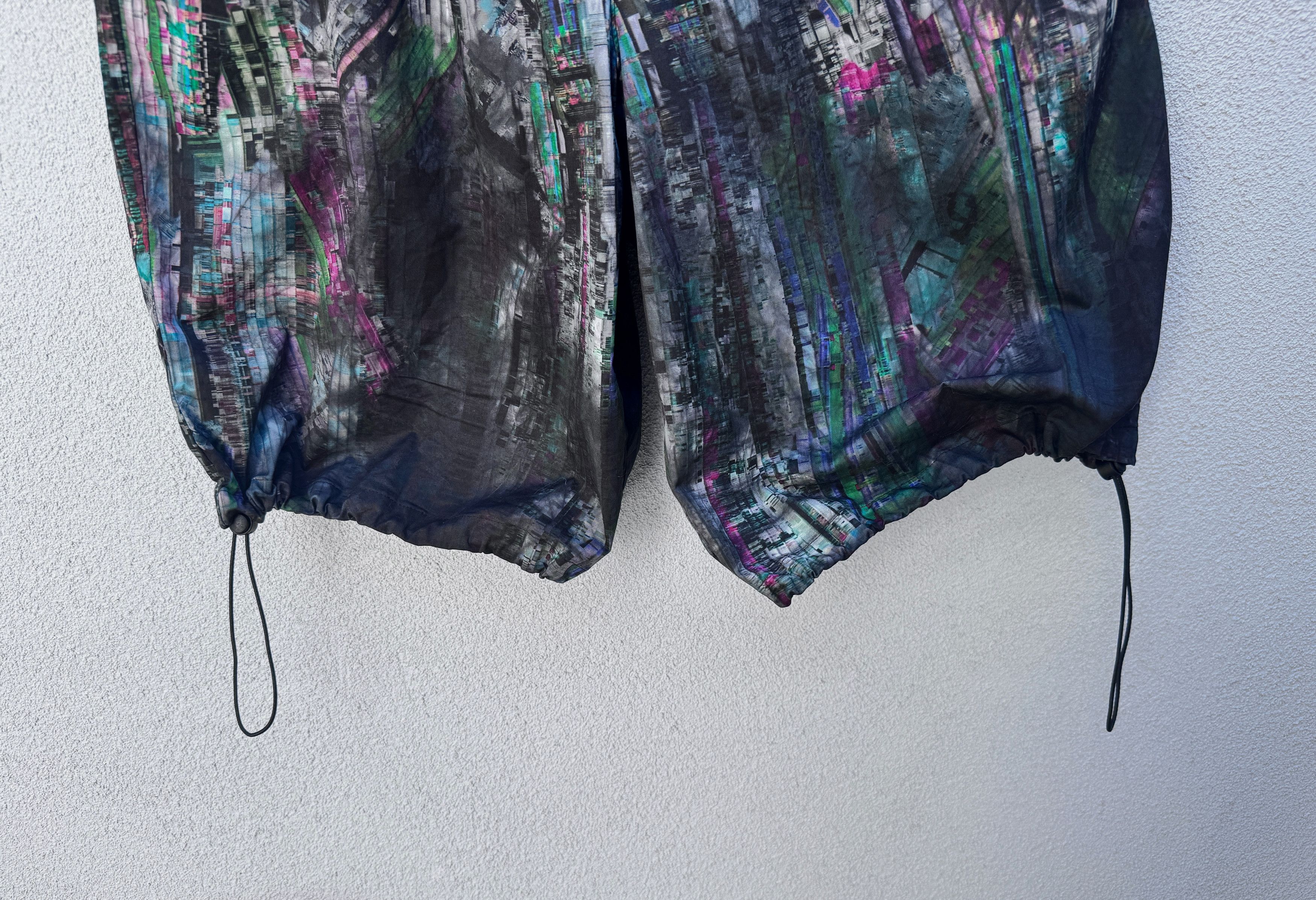 Alexander McQueen McQ Alexander Mc Queen 'Striae' Black Bruised TieDye Shorts Size US 31 - 6 Thumbnail