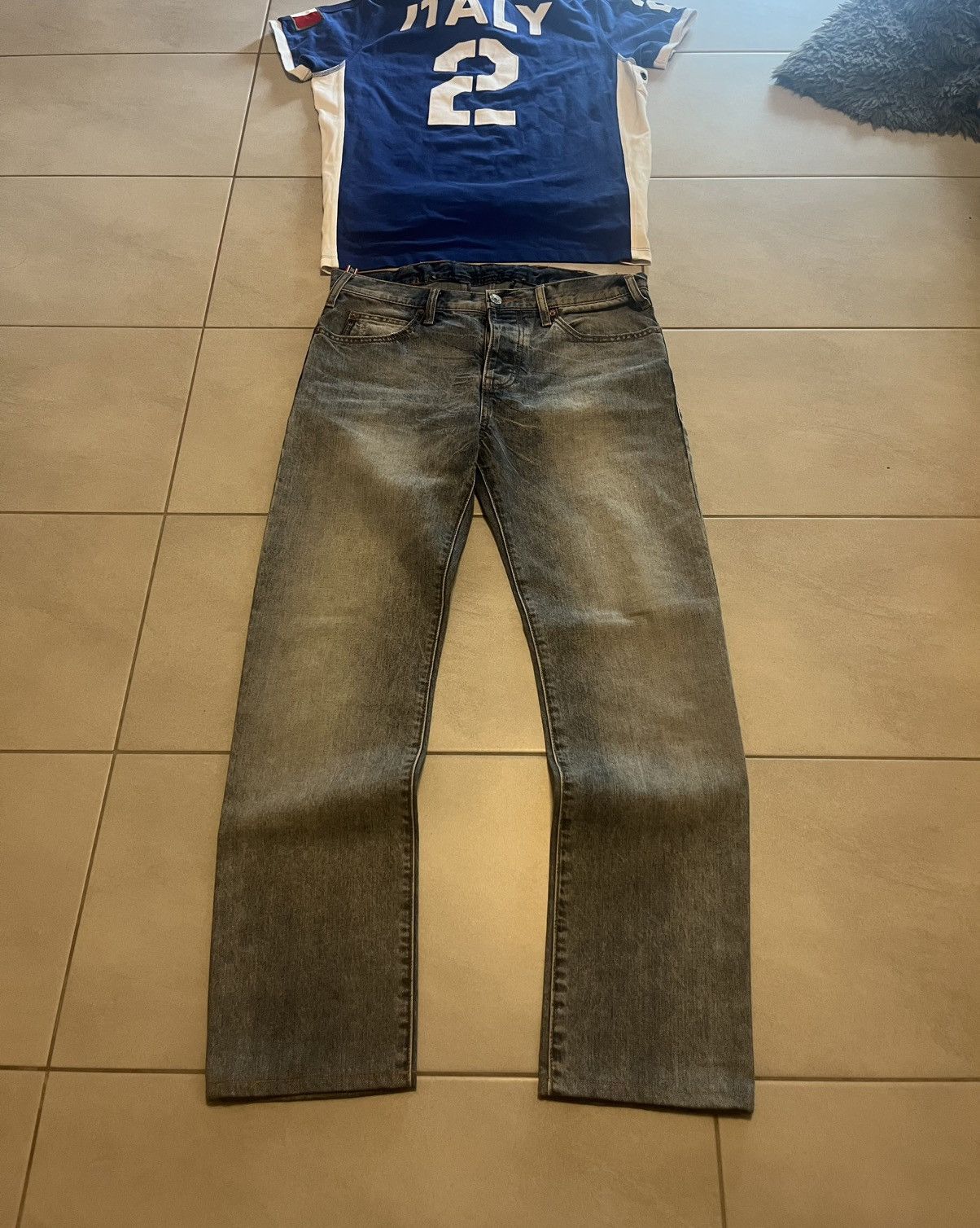 Emporio Armani Armani Jeans Jeans Swag Drip Vintage Y2K Streetwear Japan Size US 32 / EU 48 - 2 Thumbnail