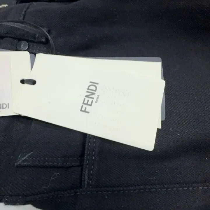 Fendi Fendi Slim Fit Black Denim Pants for Men -2507 Size US 30 / EU 46 - 6 Thumbnail