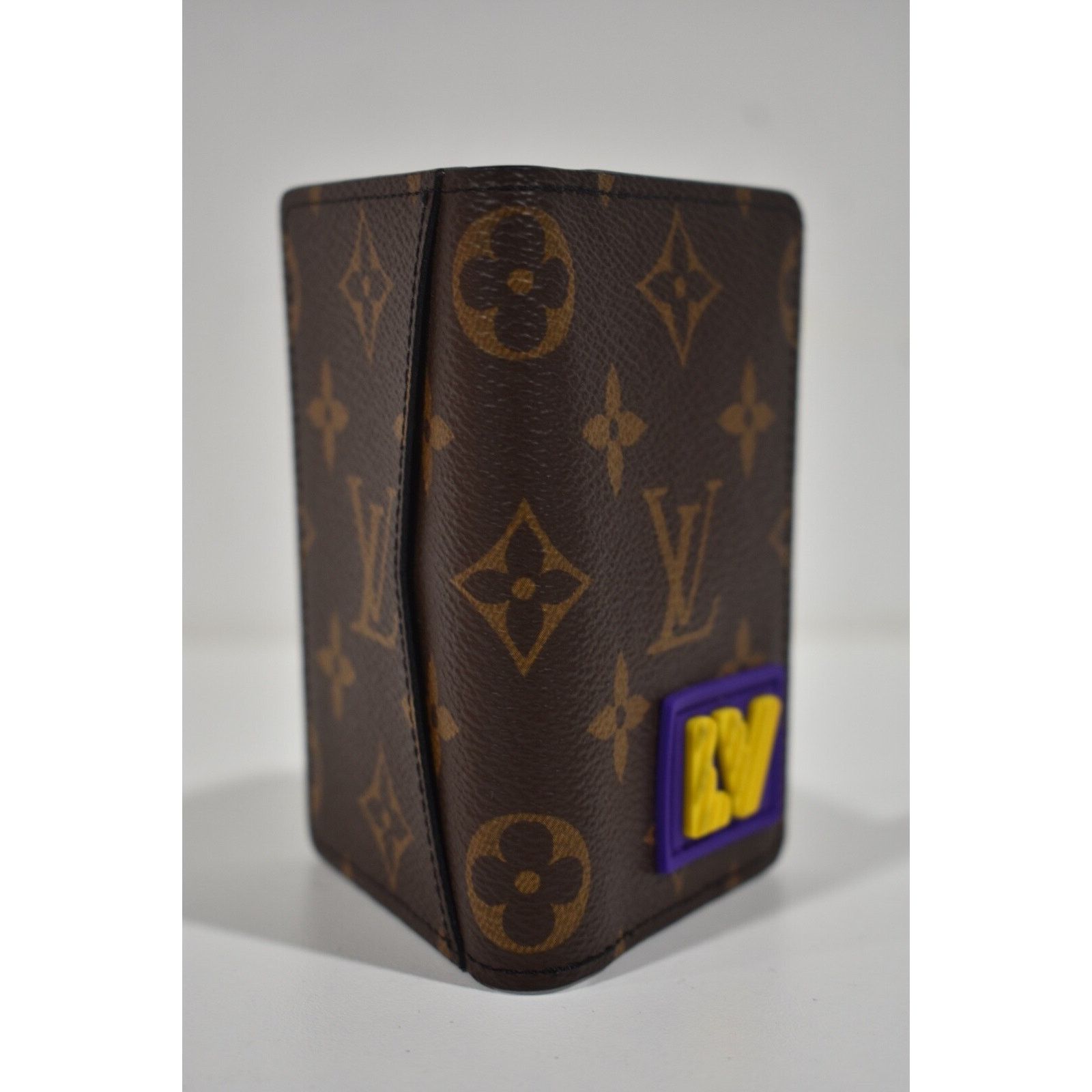 Louis Vuitton Louis Vuitton LV Purple Yellow Pocket Organizer Wallet Size ONE SIZE - 4 Thumbnail
