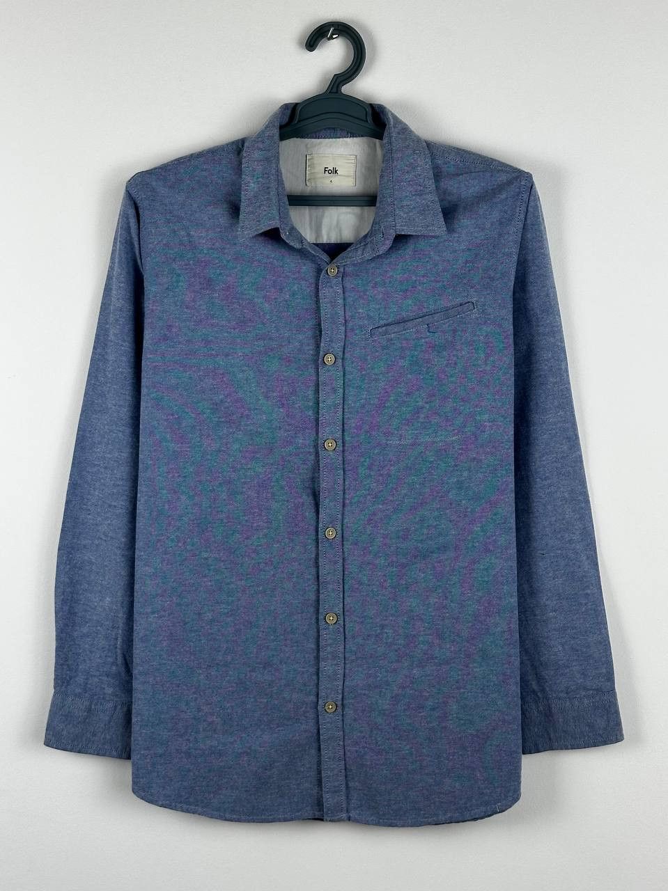 Folk Mens Folk Blue Shirt Long Sleeve Casual Size US XL / EU 56 / 4 - 1 Thumbnail