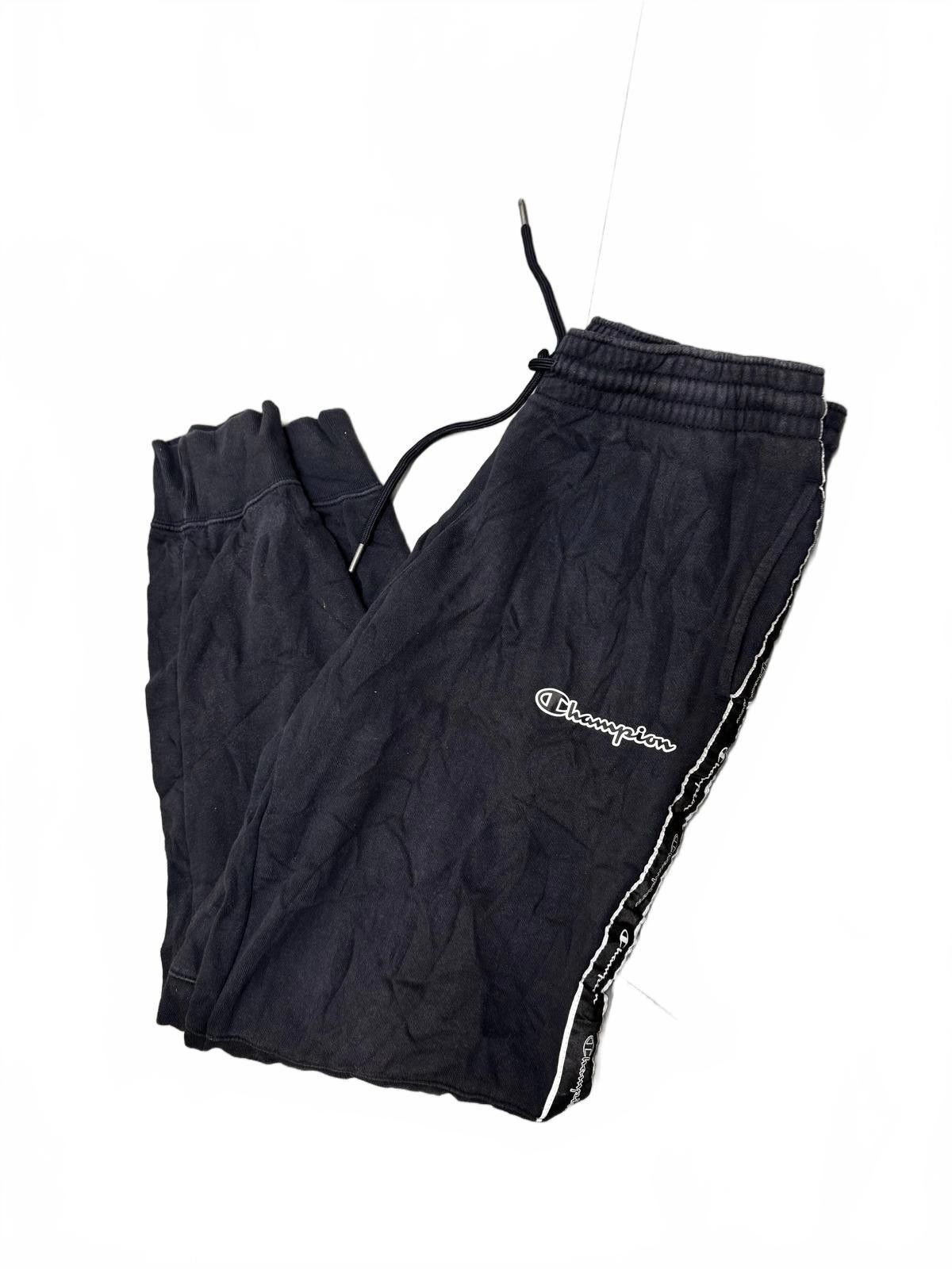 Champion Champion Black Sweatpants with Side Stripes - Size Large Size US 34 / EU 50 - 2 Thumbnail