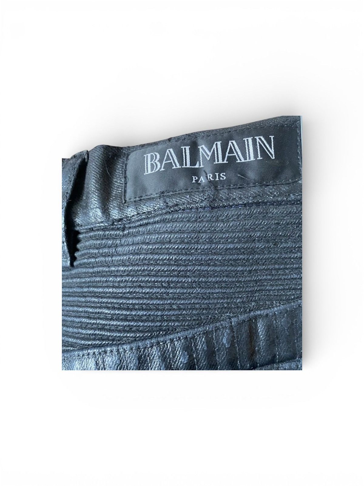 Balmain BALMAIN F/W ‘16 4-ZIP COATED BIKER DENIM JEANS Size US 34 / EU 50 - 12 Thumbnail