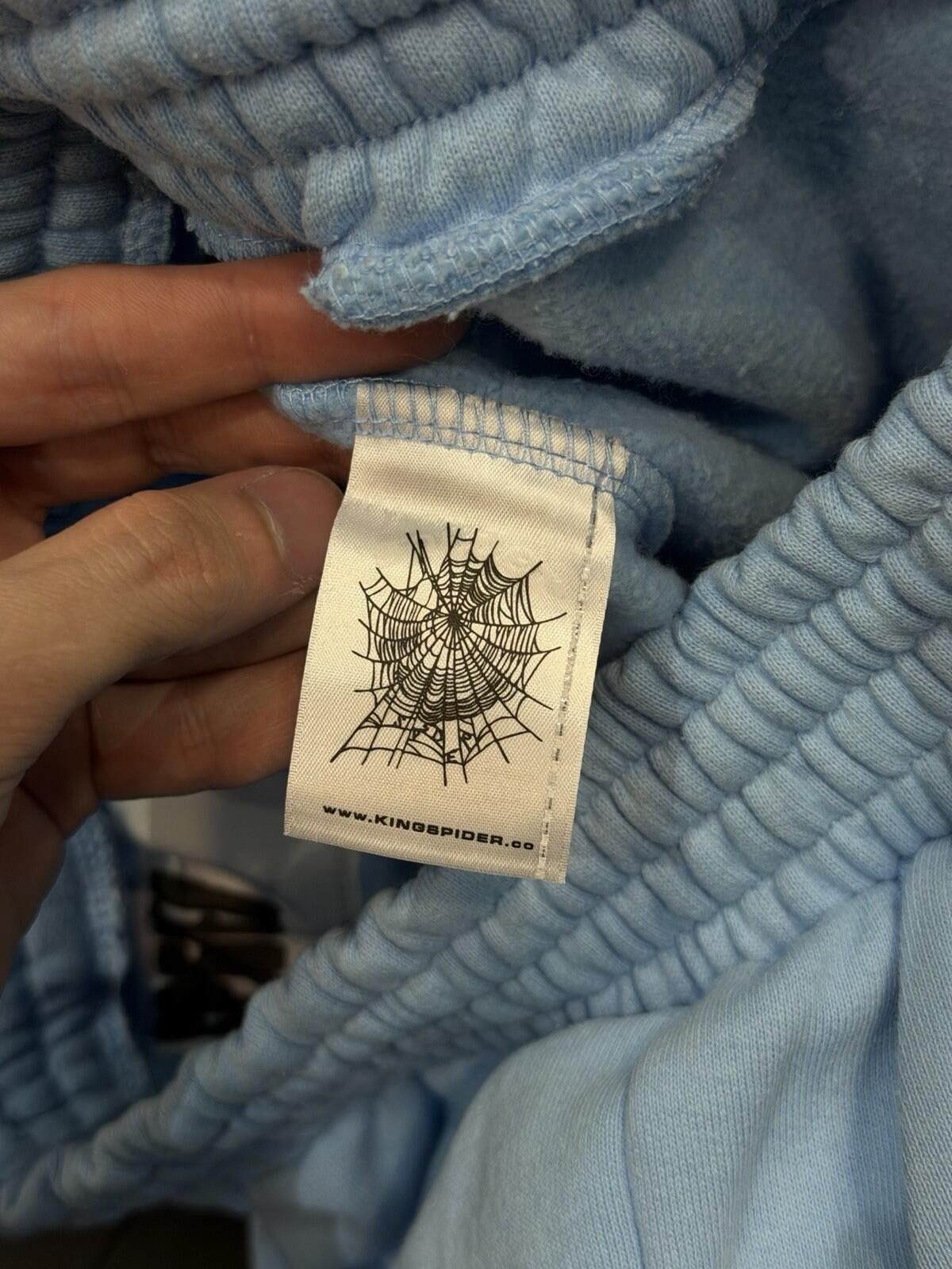 Sp5der Spider Worldwide Sp5der Sweat Shorts Blue VVS Size (Small) Size US 30 / EU 46 - 7 Thumbnail