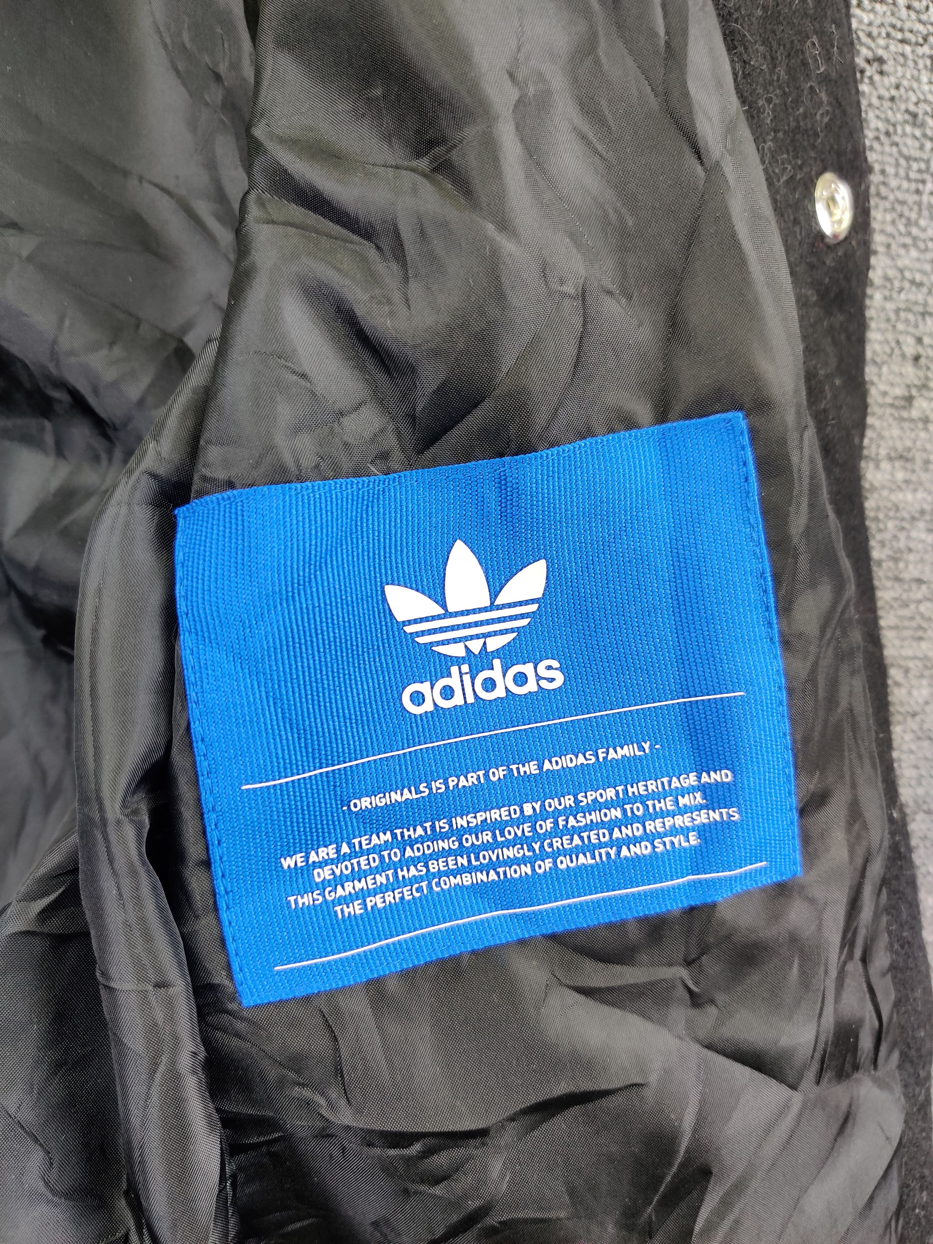 Adidas Vintage Adidas Big Logo Wool Varsity Jacket Size US M / EU 48-50 / 2 - 18 Thumbnail